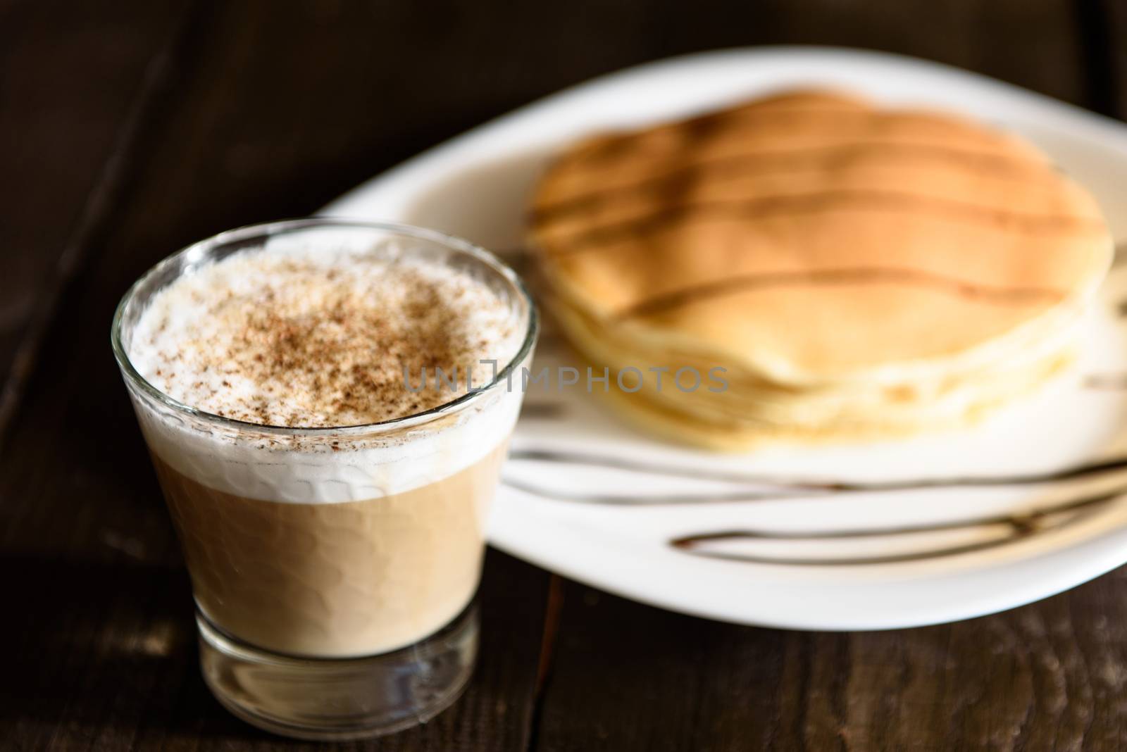 pancakes with  cappuccino by Andreua