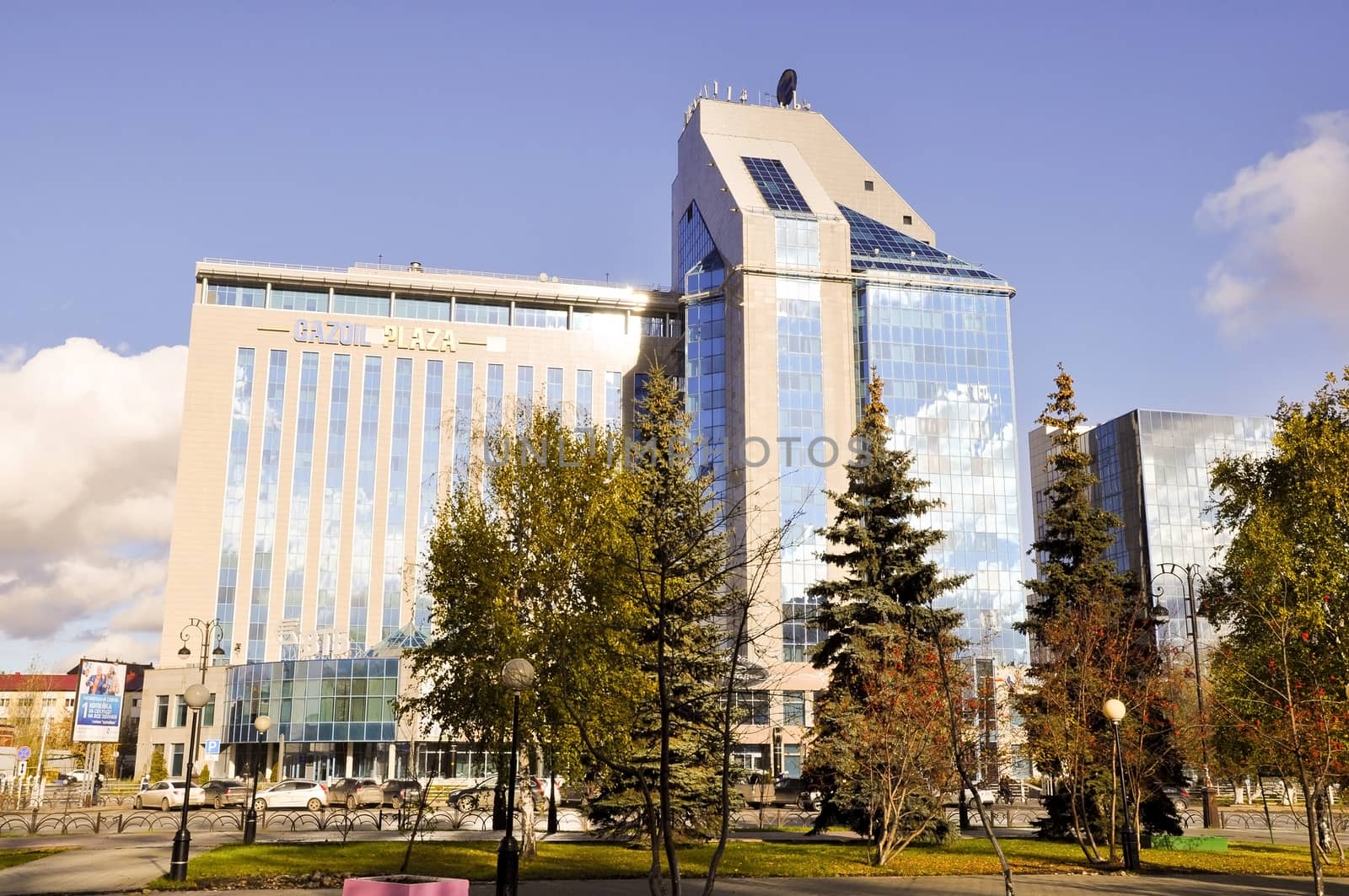Business center of Gazoilplaza, June, 2015, Tyumen, Russia. by veronka72