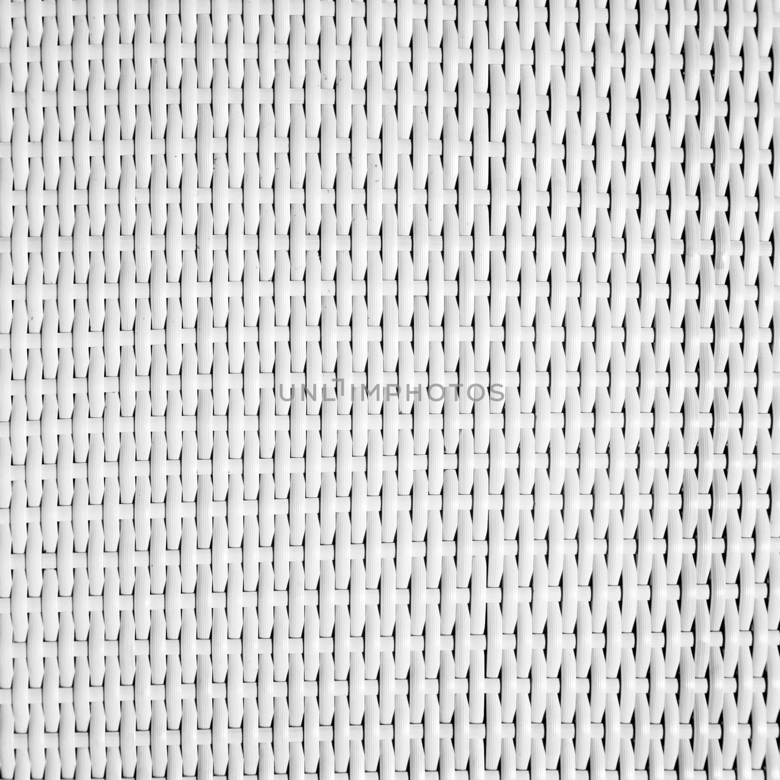 White rattan weave pattern texture background