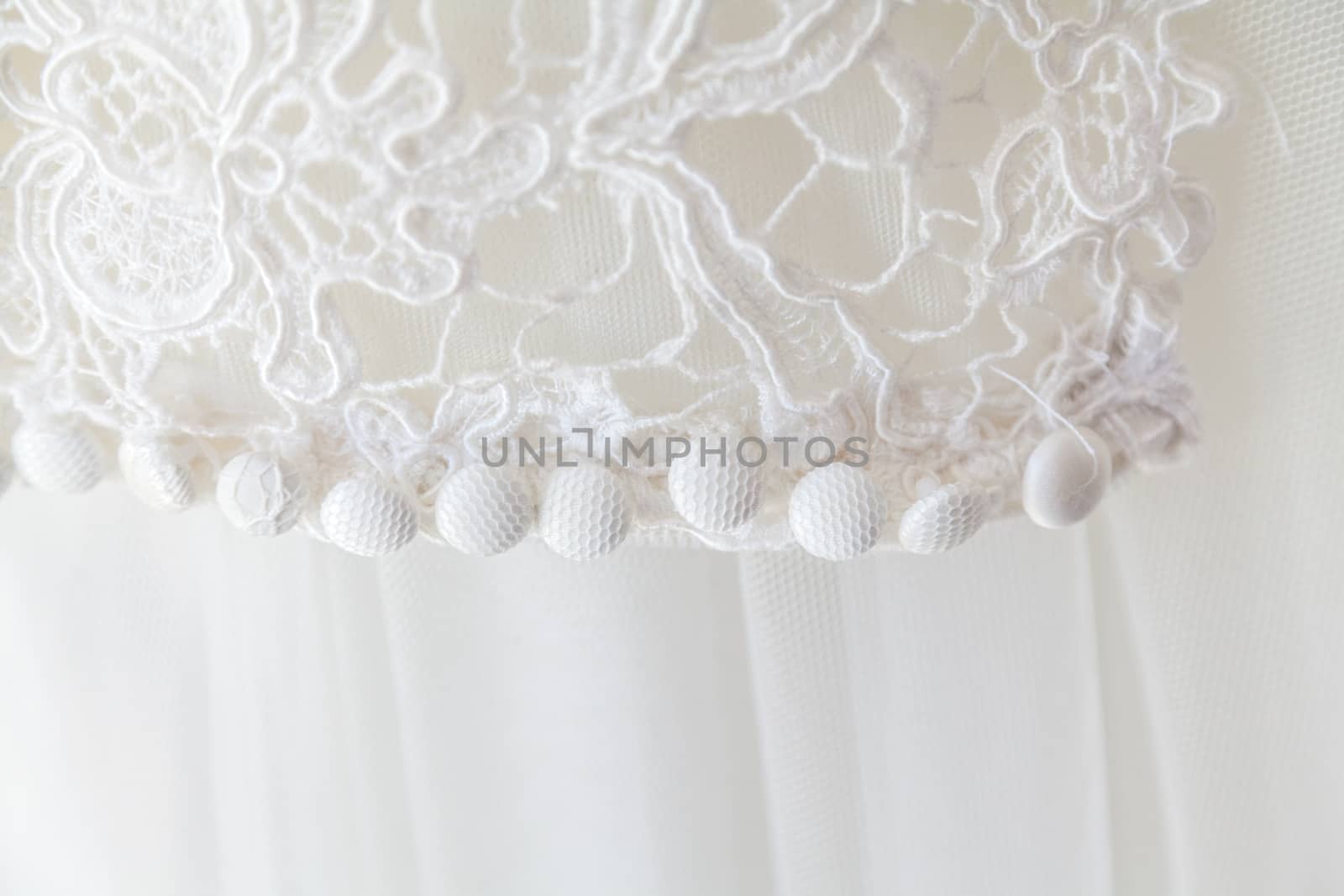 Wedding dress close up