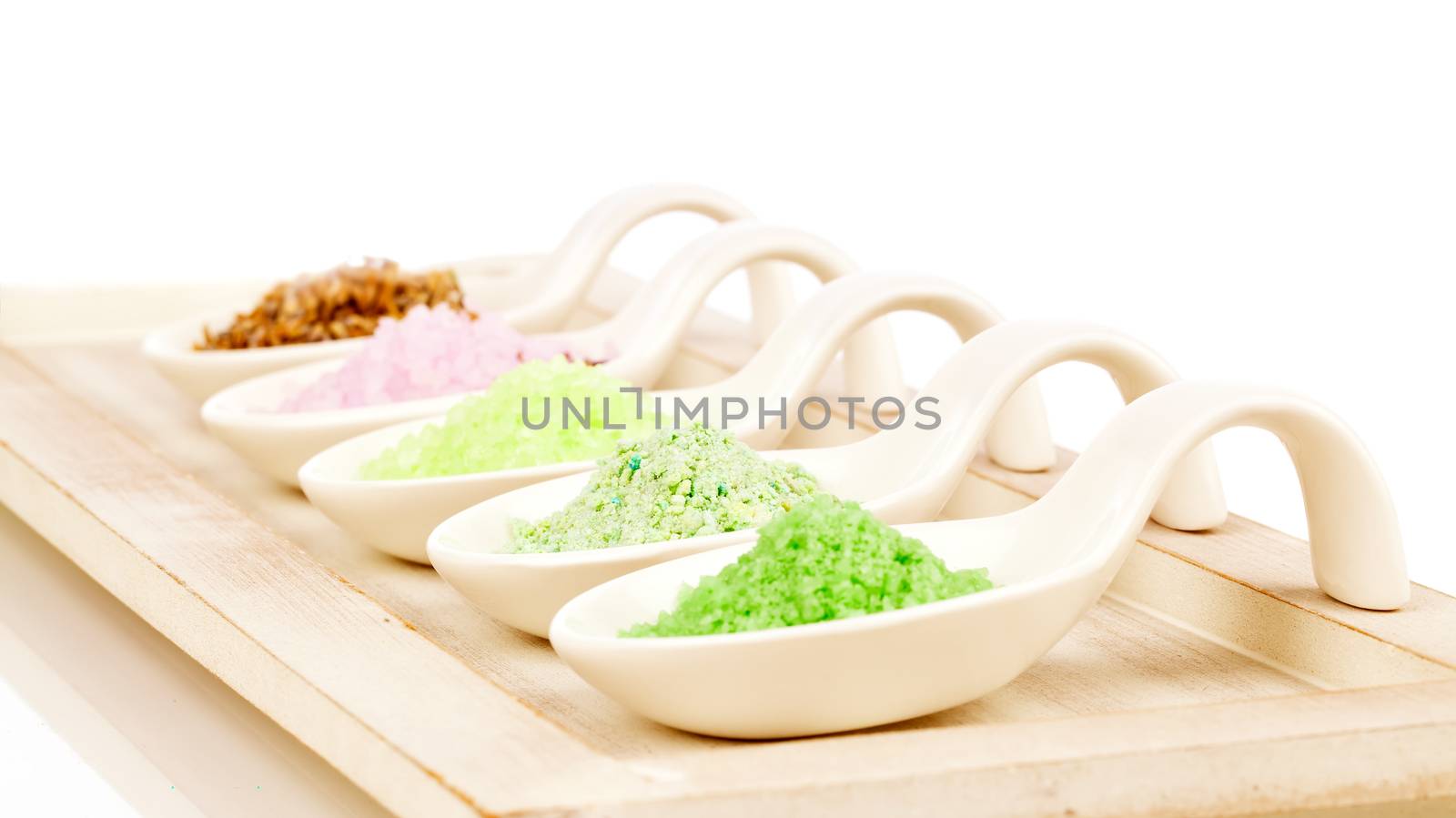 Various types of spa sea salt by motorolka