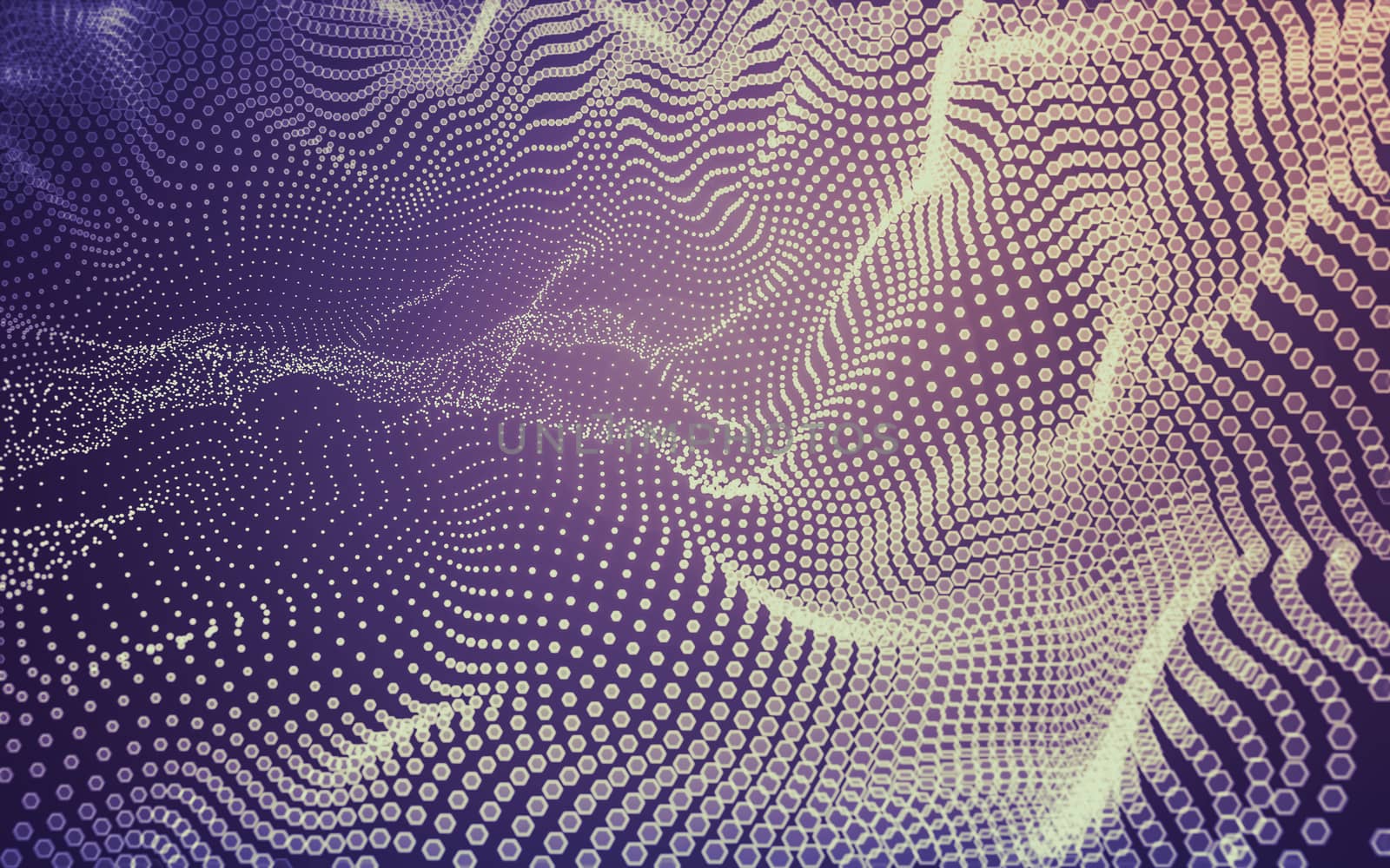 Abstract polygonal space low poly dark background with connecting dots and lines. Connection structure. 3d rendering