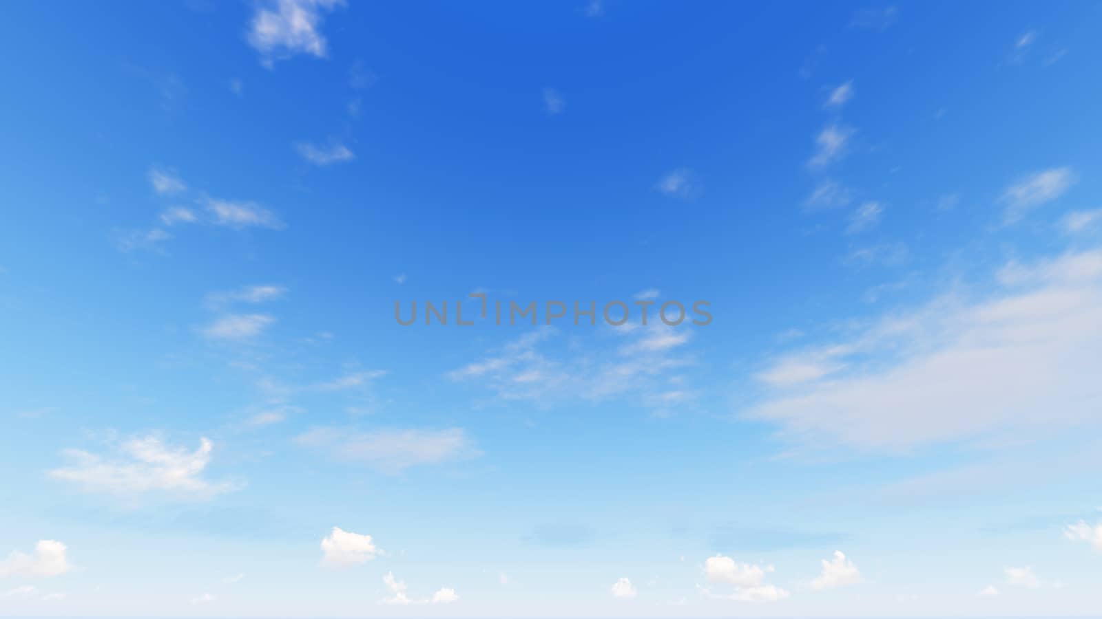 Cloudy blue sky abstract background, blue sky background with tiny clouds, 3d rendering

