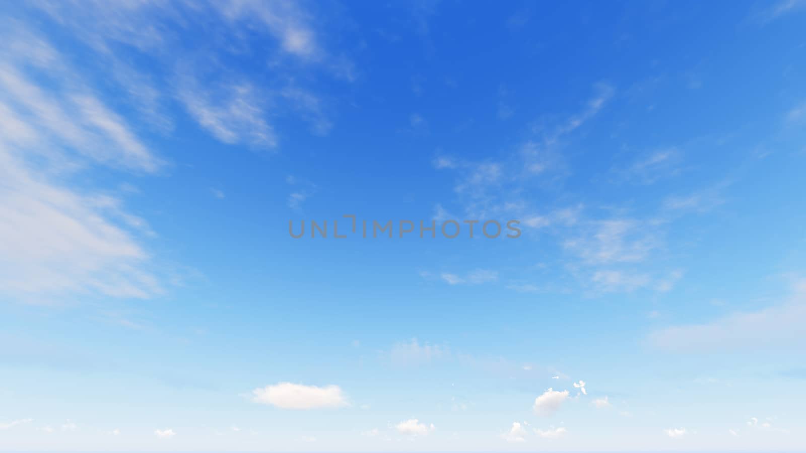 Cloudy blue sky abstract background, blue sky background with tiny clouds, 3d rendering

