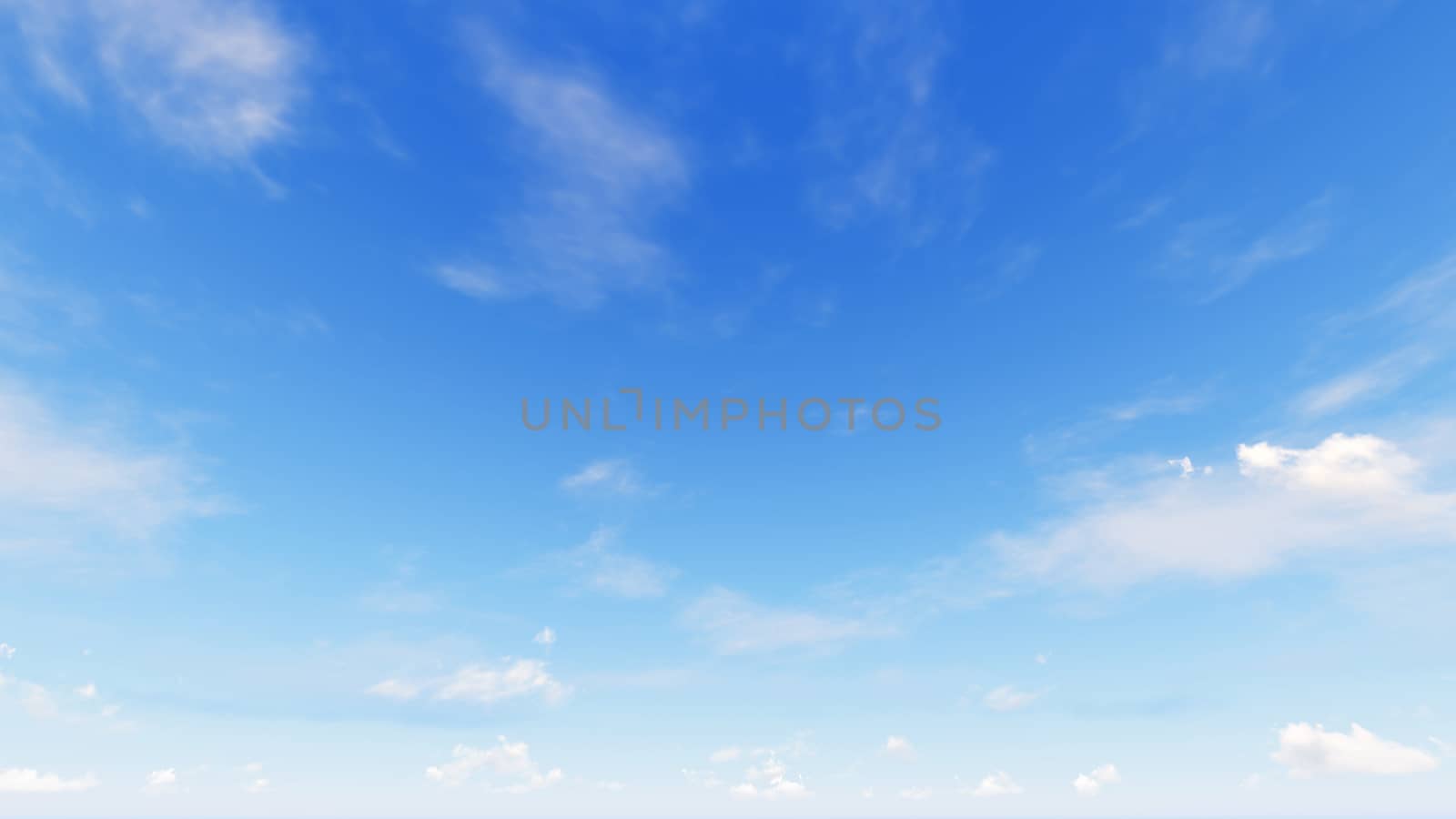 Cloudy blue sky abstract background, blue sky background with tiny clouds, 3d rendering

