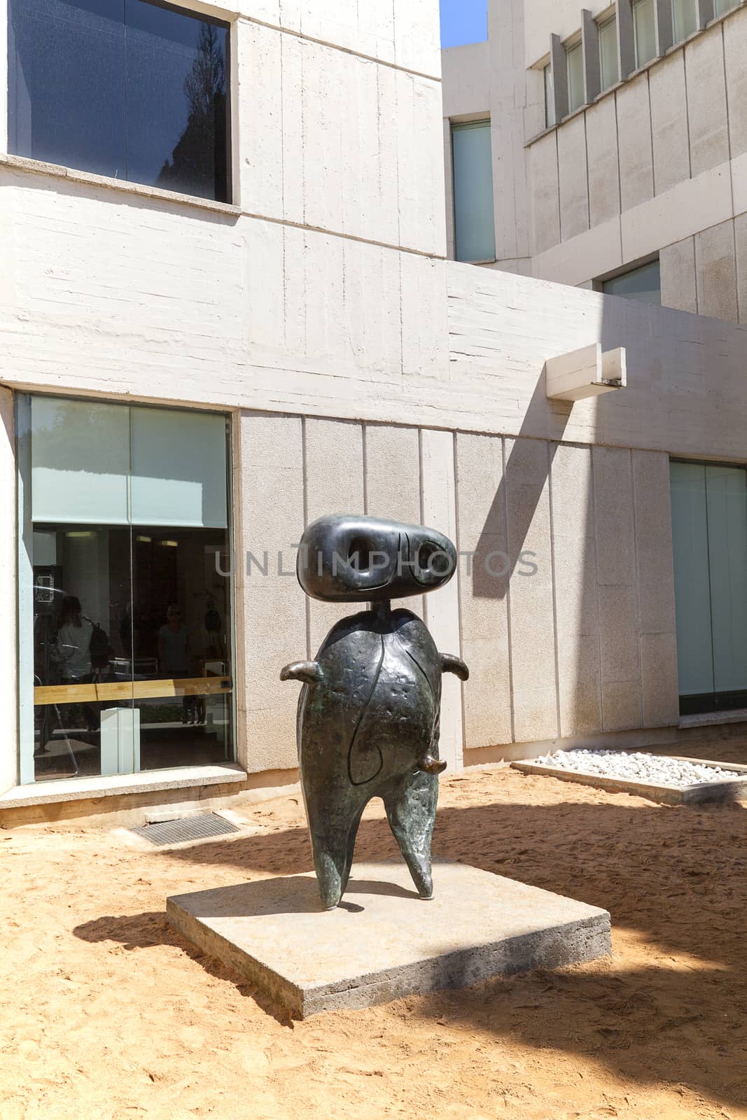 Sculpture by Miro before entering to Joan Miro Foundation ,  Barcelona, Spain by mychadre77