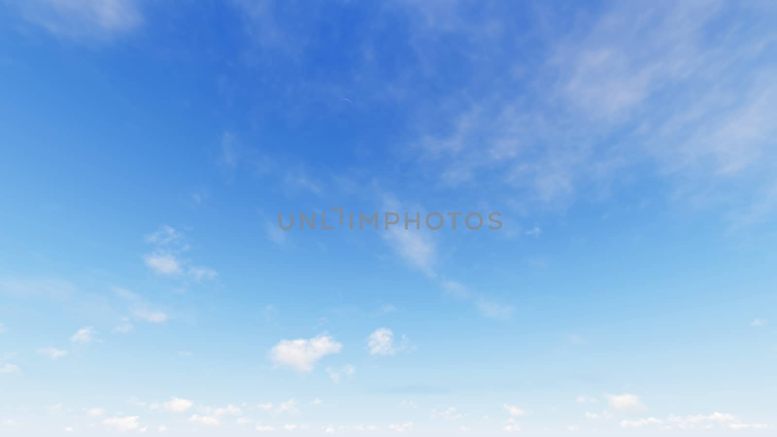 Cloudy blue sky abstract background, blue sky background with tiny clouds, 3d rendering

