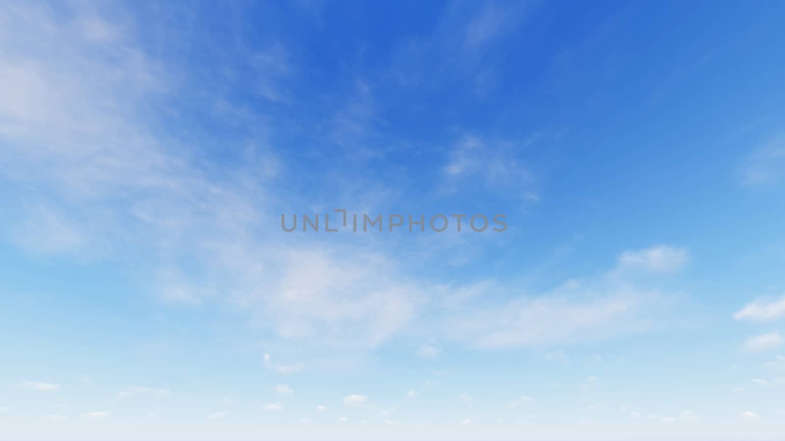 Cloudy blue sky abstract background, blue sky background with tiny clouds, 3d rendering

