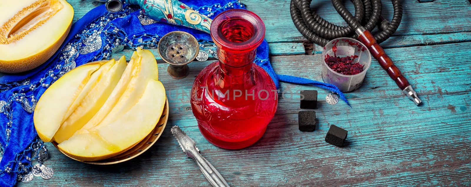 Hookah and melon by LMykola