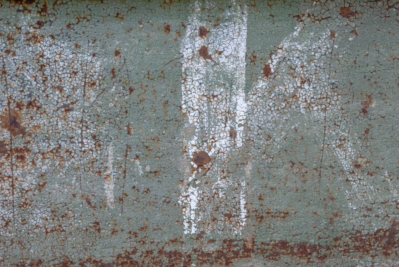 surface of rusty iron with remnants of old paint, great background or texture for your project by uvisni