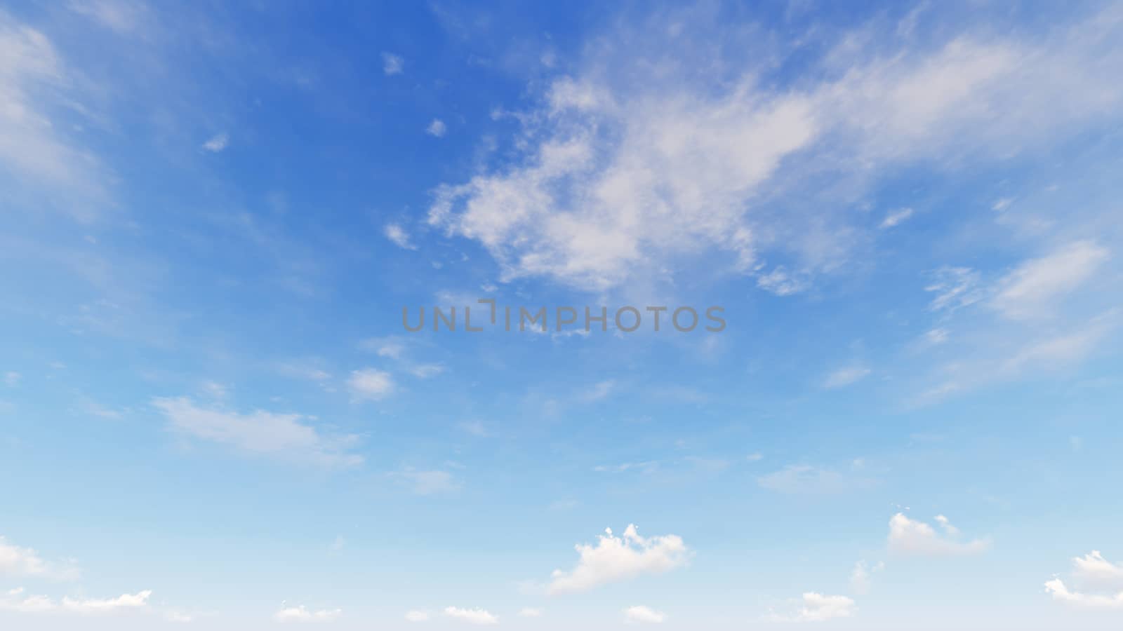 Cloudy blue sky abstract background, blue sky background with tiny clouds, 3d rendering

