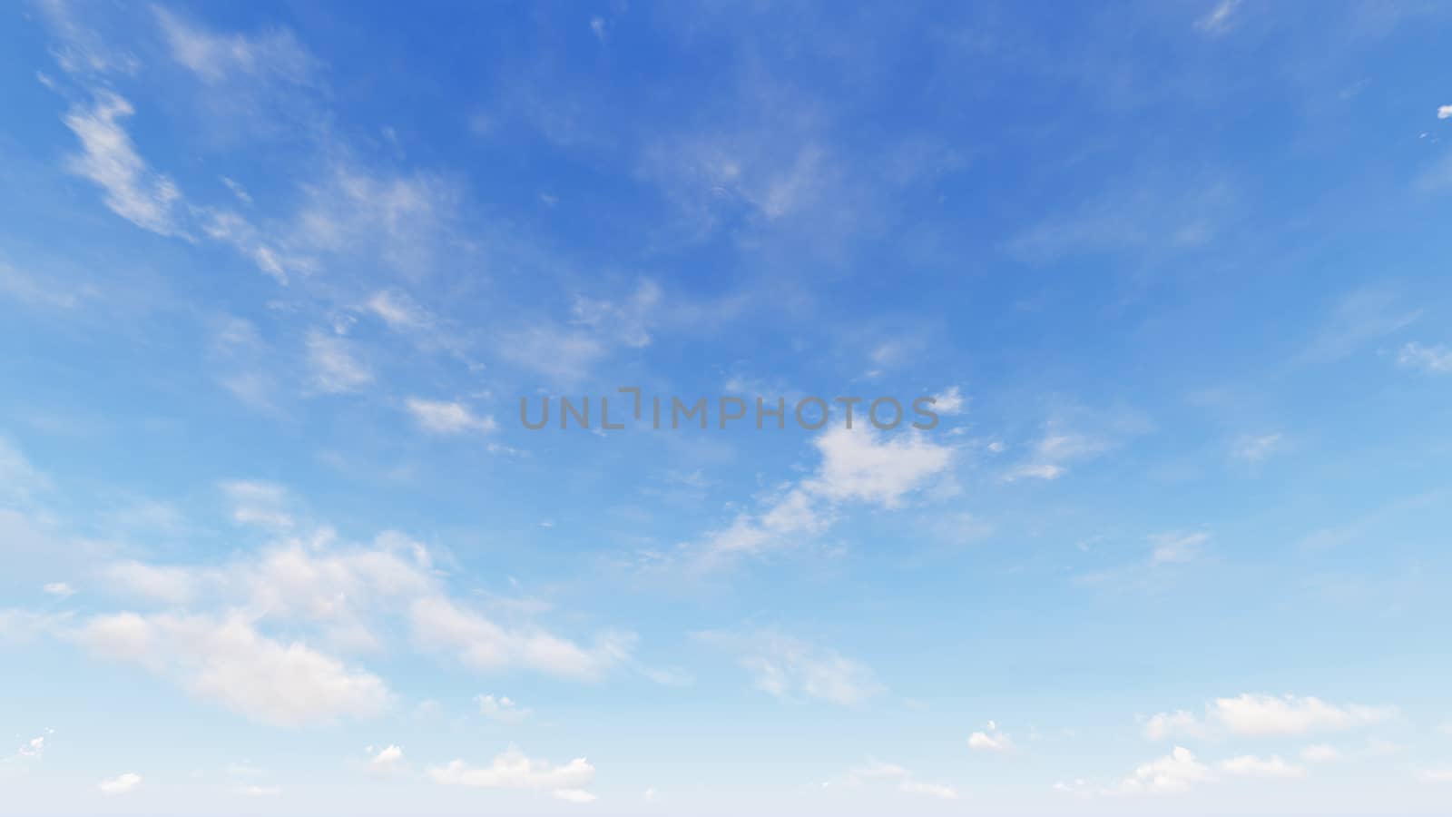 Cloudy blue sky abstract background, blue sky background with tiny clouds, 3d rendering

