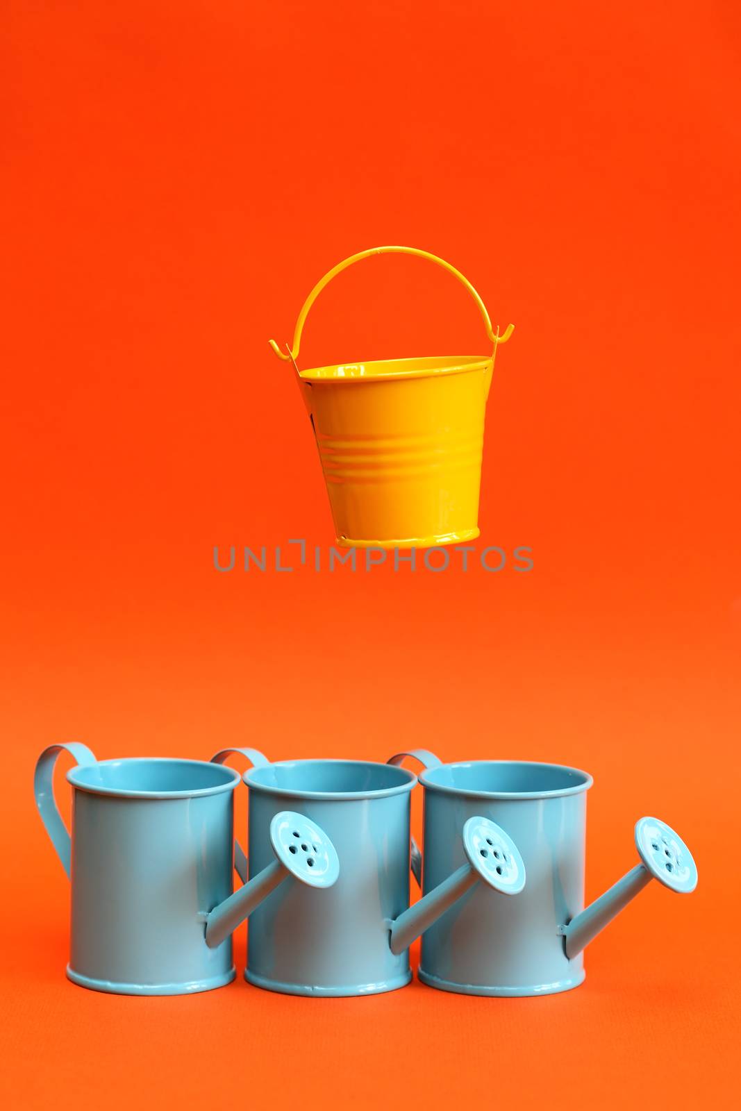 Watering Cans And Bucket by kvkirillov