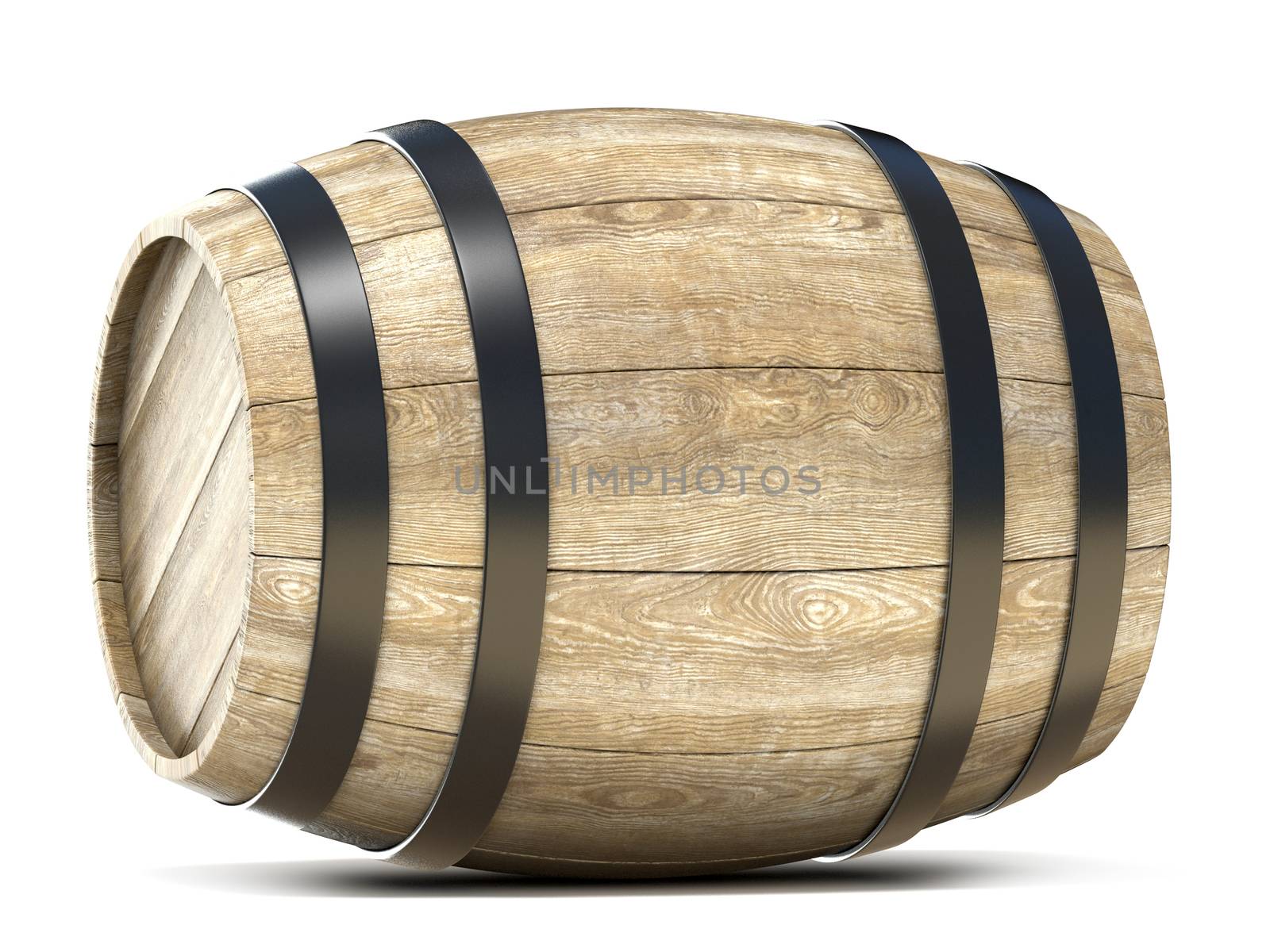 Wooden barrel. 3D by djmilic