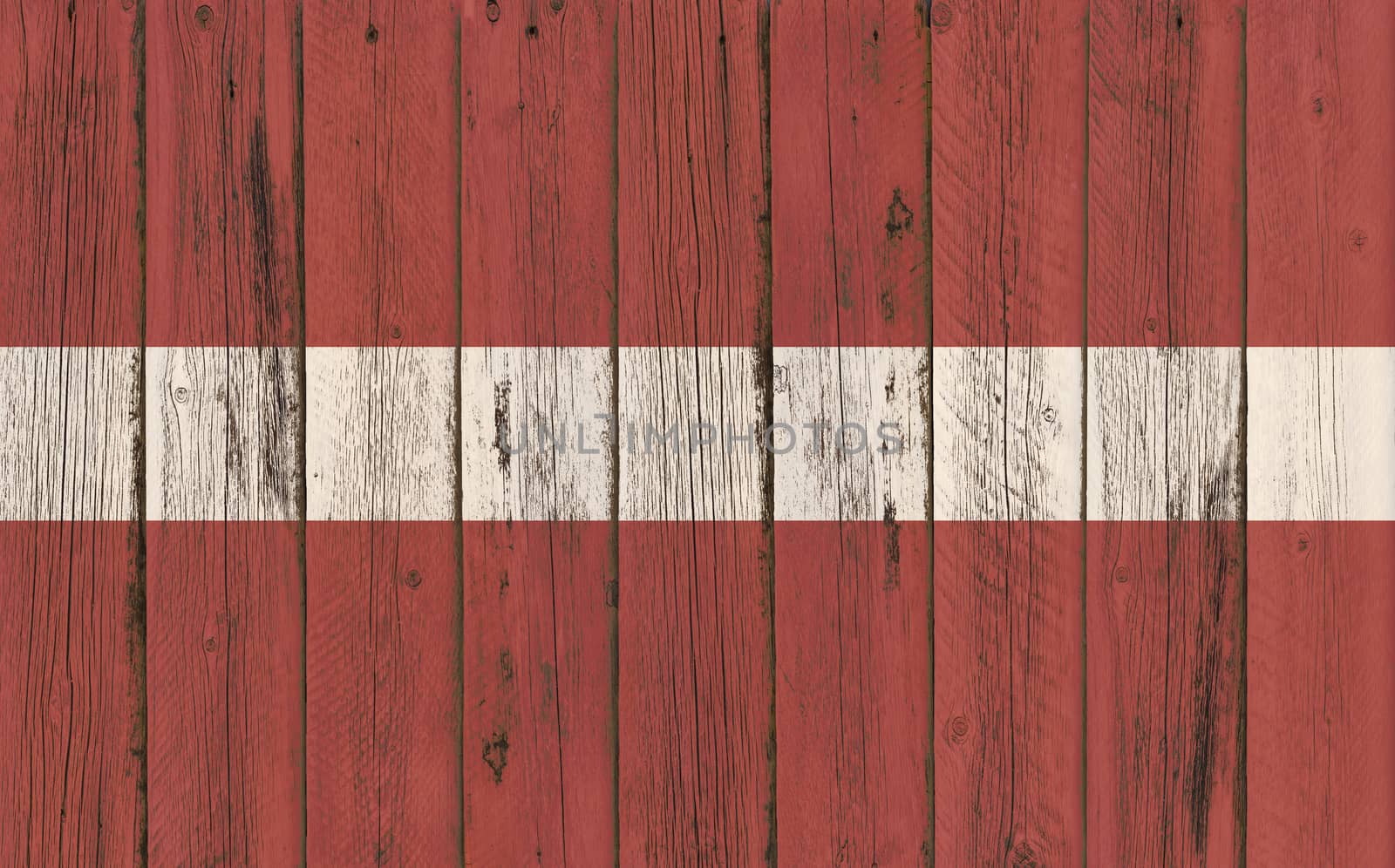 Flag of Latvia painted on wooden frame by DGolbay