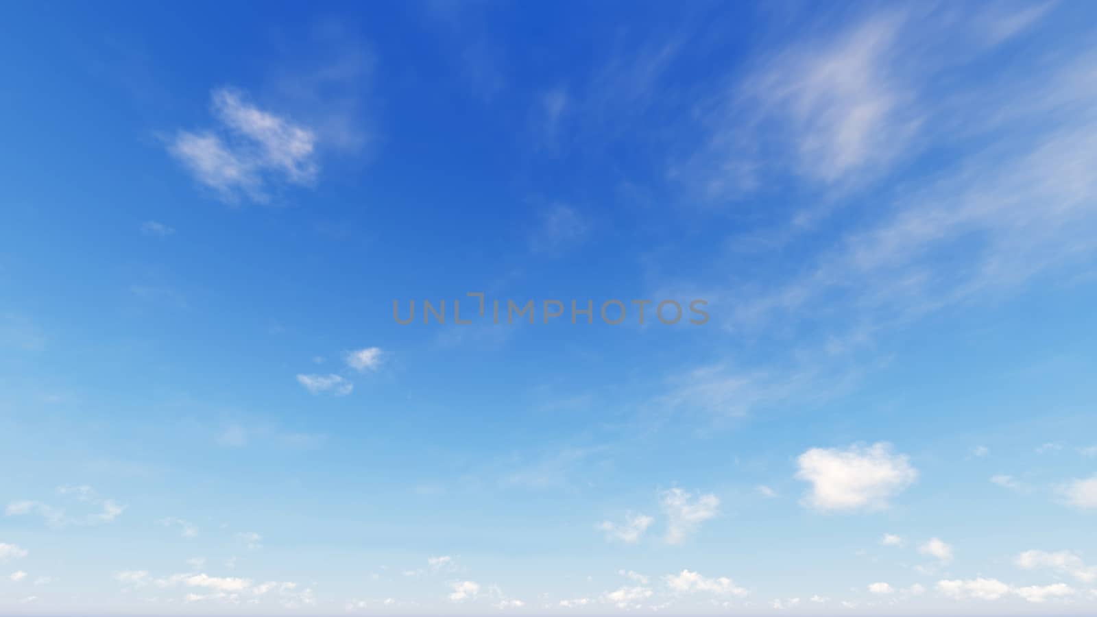 Cloudy blue sky abstract background, blue sky background with tiny clouds, 3d rendering

