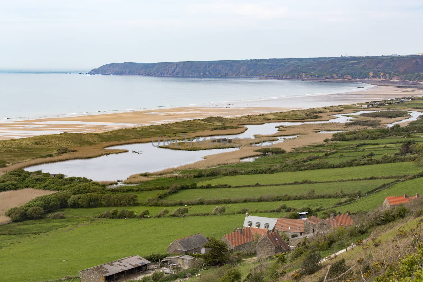 Beautiful coastline of France Normandy by CatherineL-Prod