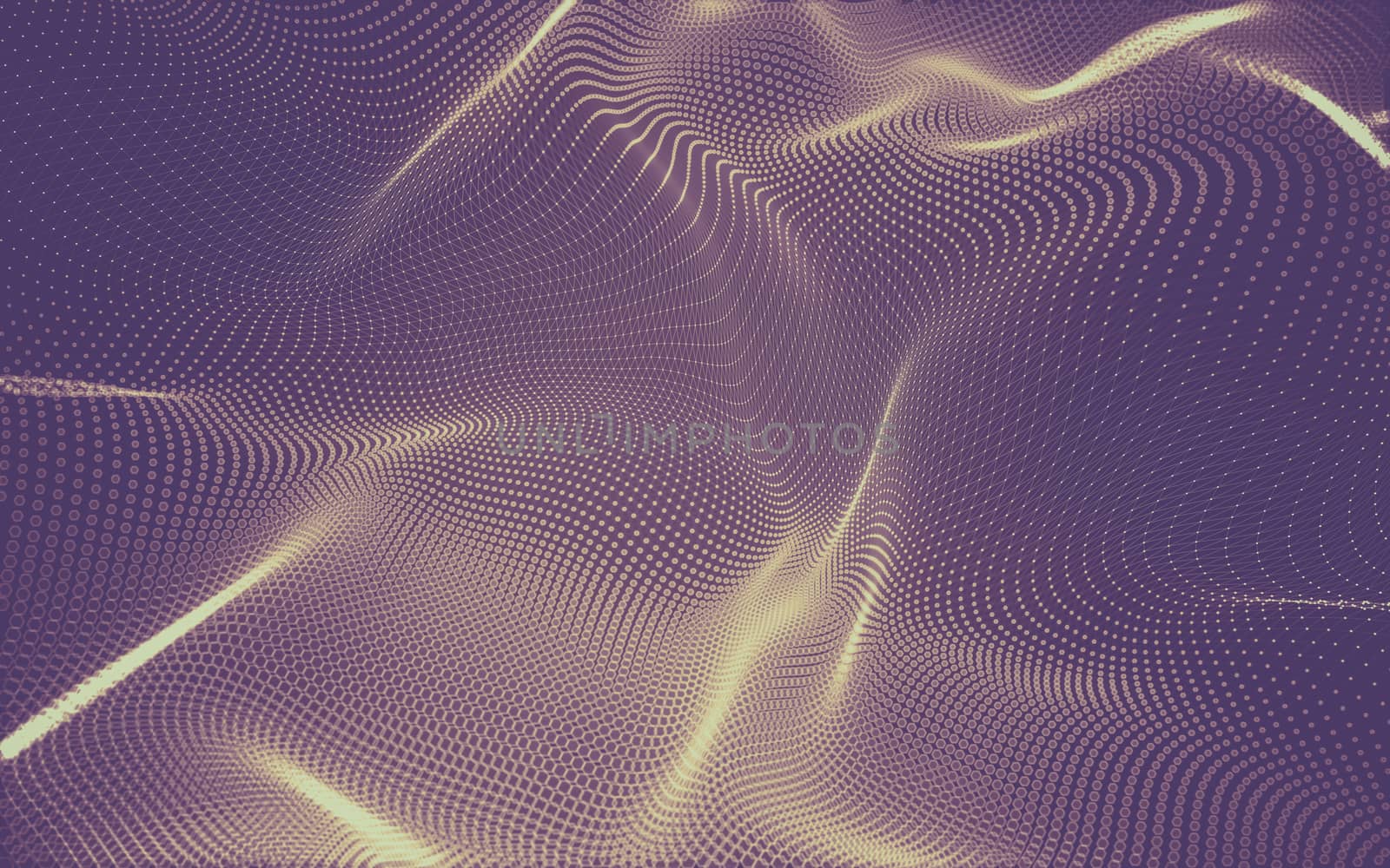 Abstract polygonal space low poly dark background with connecting dots and lines. Connection structure. 3d rendering