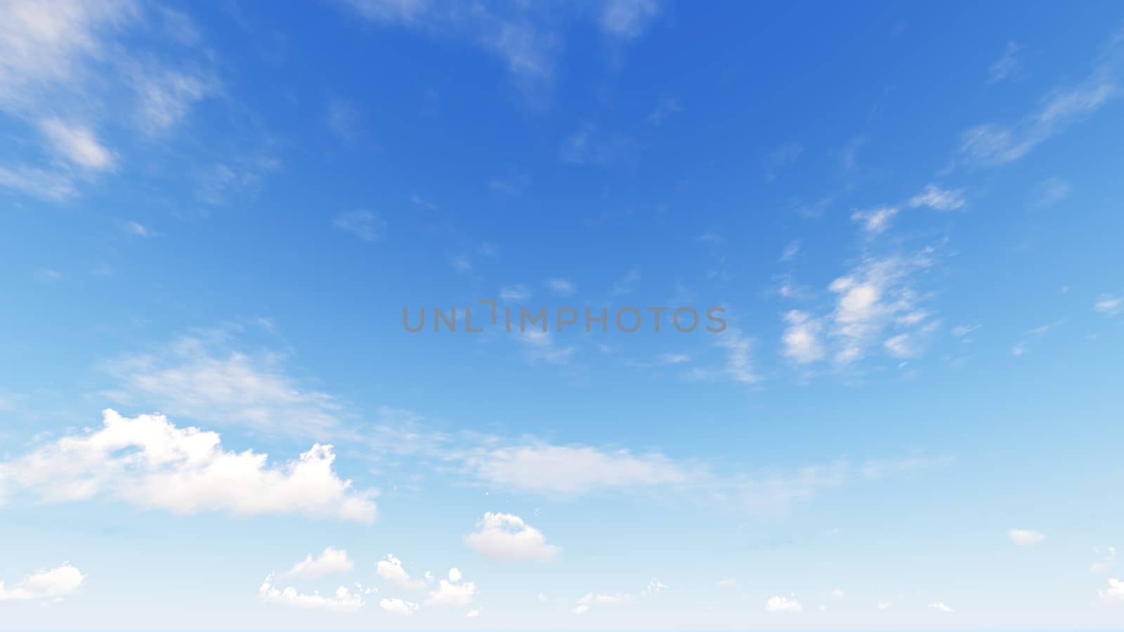 Cloudy blue sky abstract background, blue sky background with tiny clouds, 3d rendering

