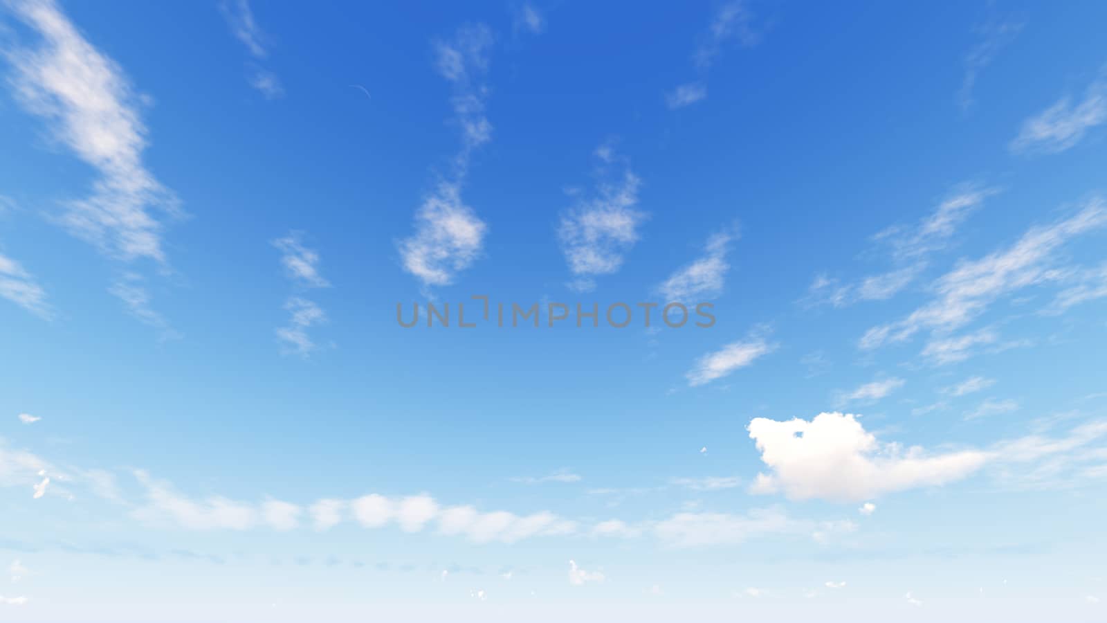 Cloudy blue sky abstract background, blue sky background with tiny clouds, 3d rendering

