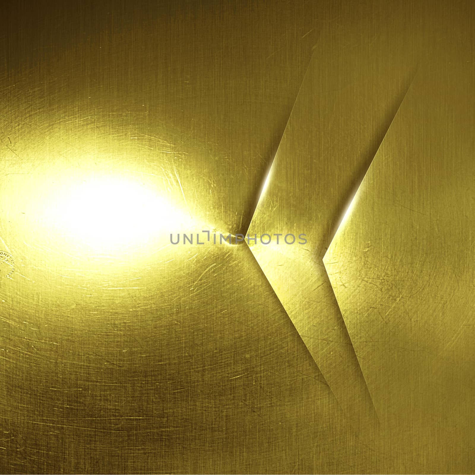 shiny gold wall. golden background and texture. 3d illustration.