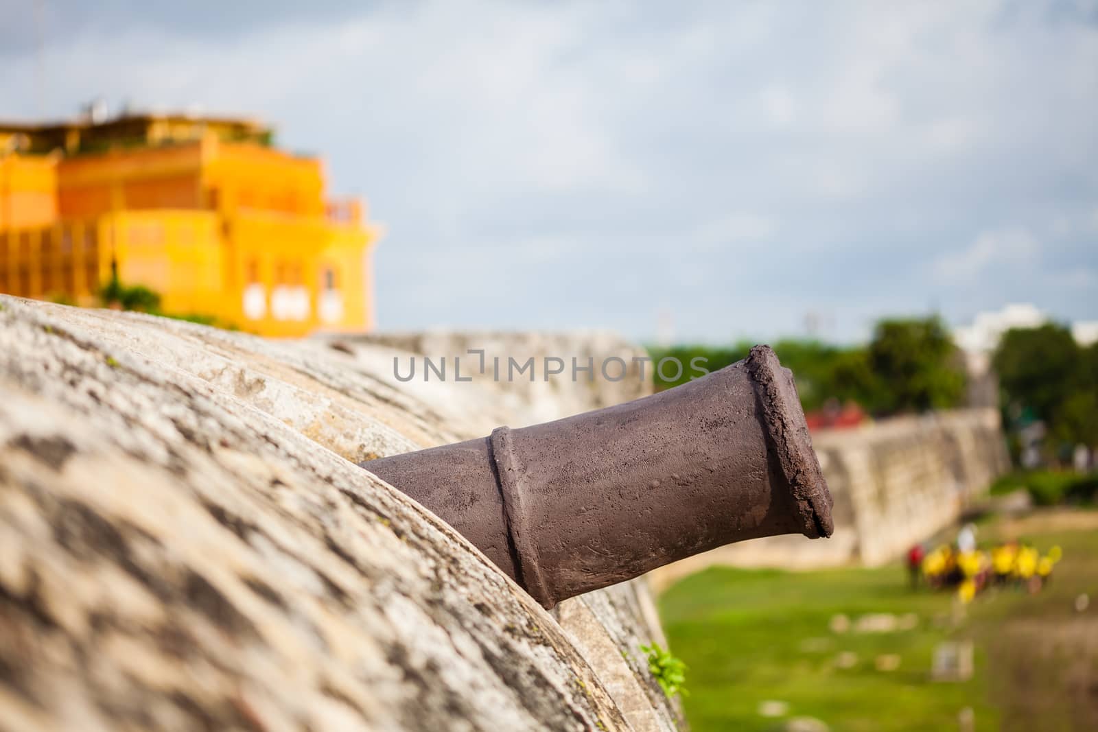 Cannon of Cartagena's wall