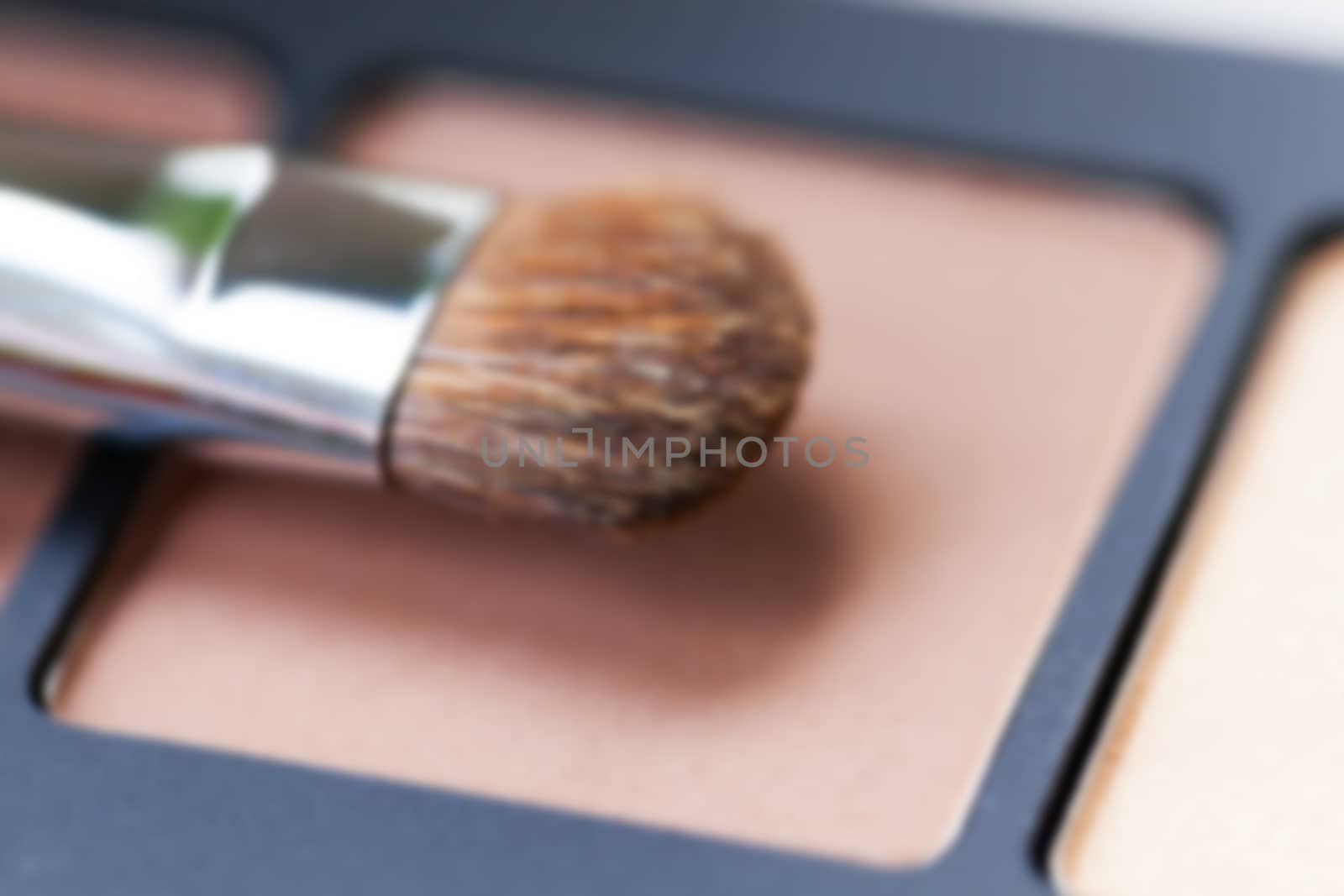 decorative cosmetic, eye shadow photographed close-up, disfocus