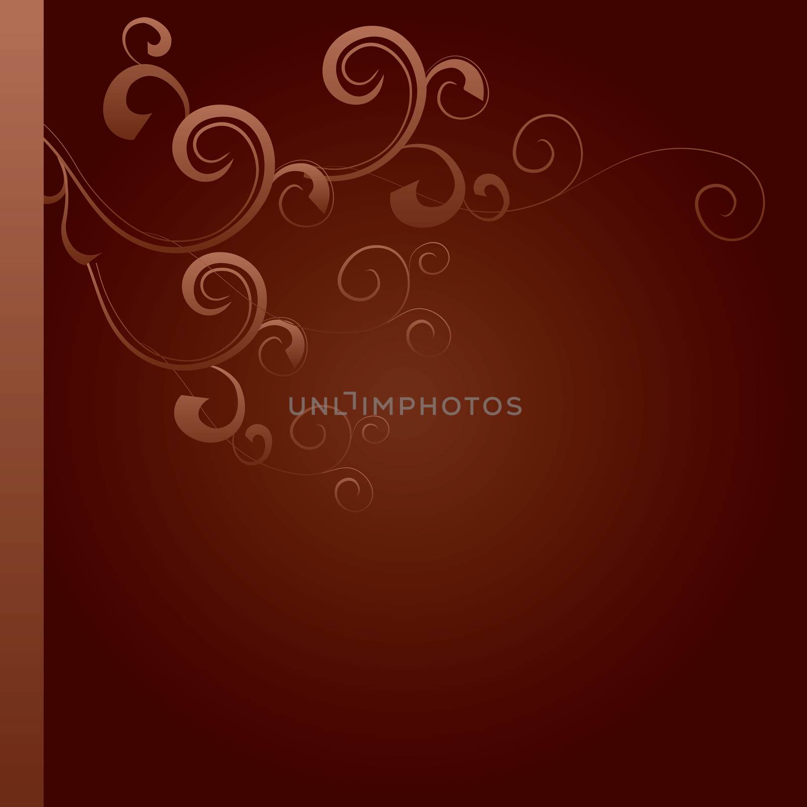 dark brown flourishes background