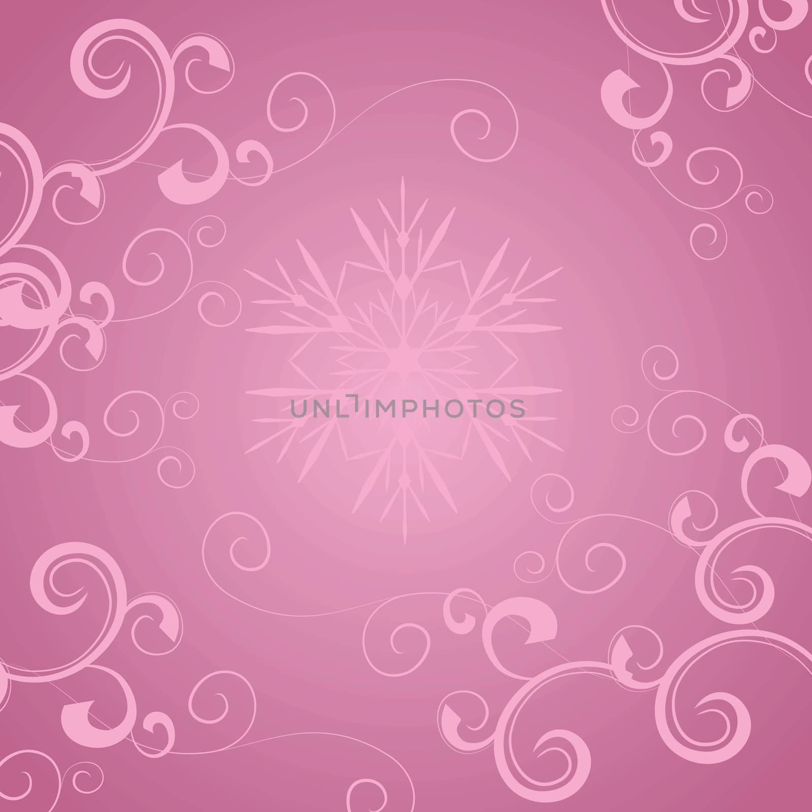 pink flourishes background vector