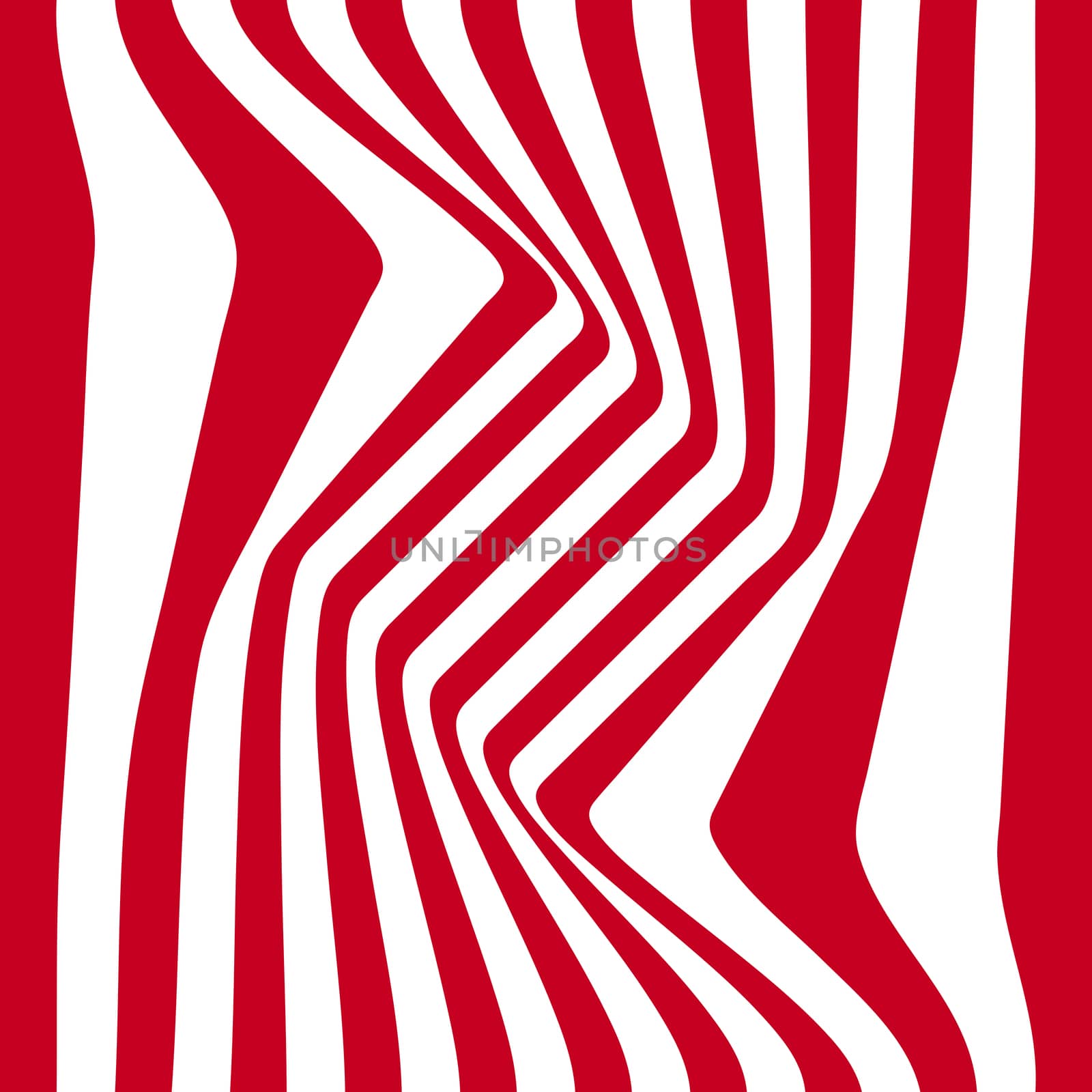 Striped abstract background. red and white zebra print. illustration by skrotov