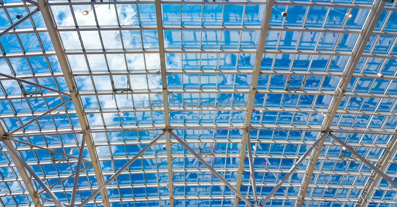 Skylight window - abstract architectural background by zeffss