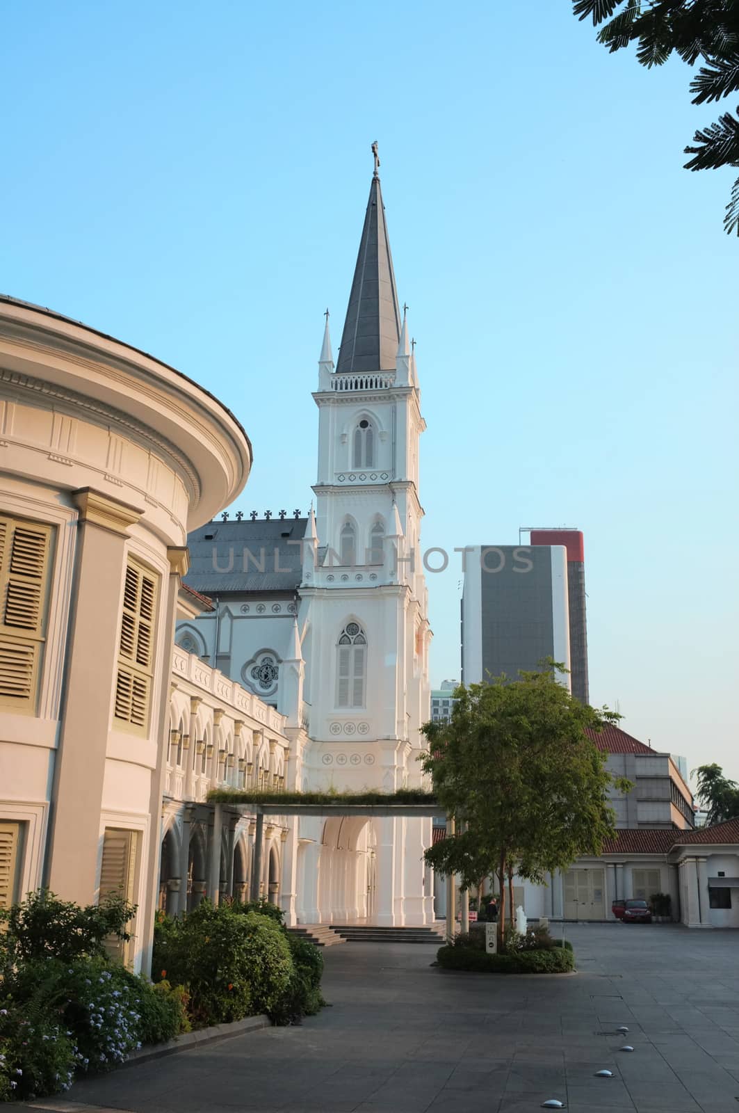 Traditional city church in Singapore