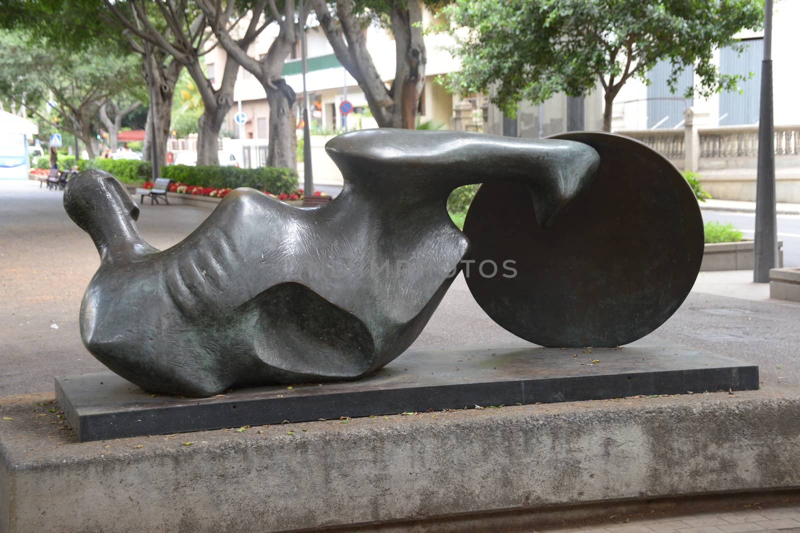 Henry Moore statue on Tenerife