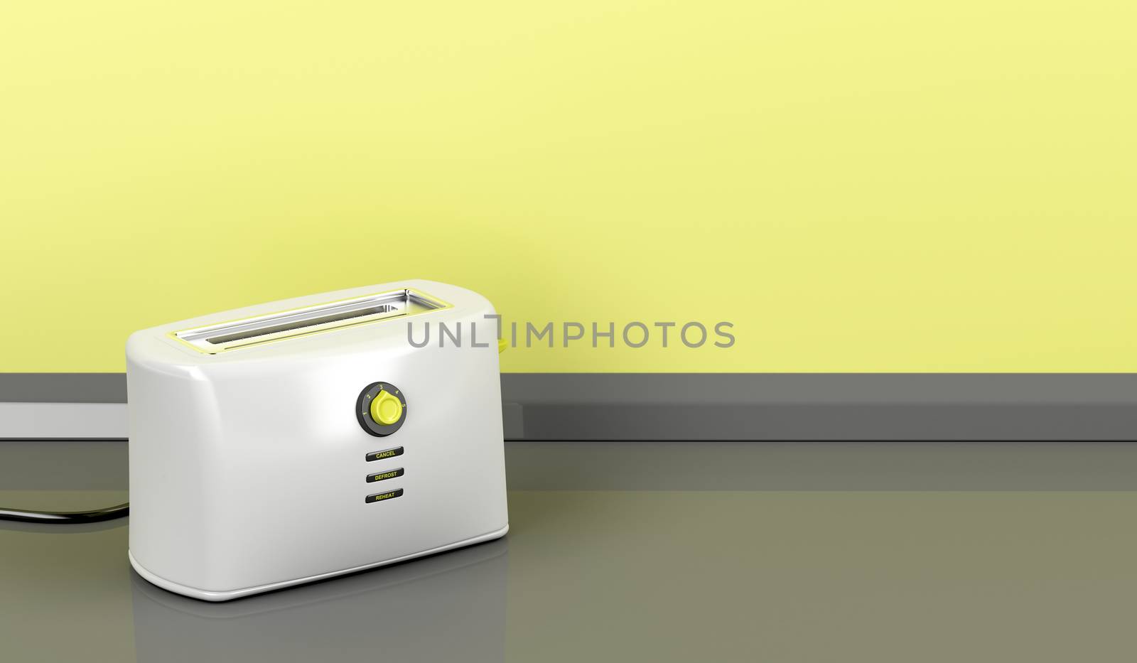 Electric toaster in the kitchen 