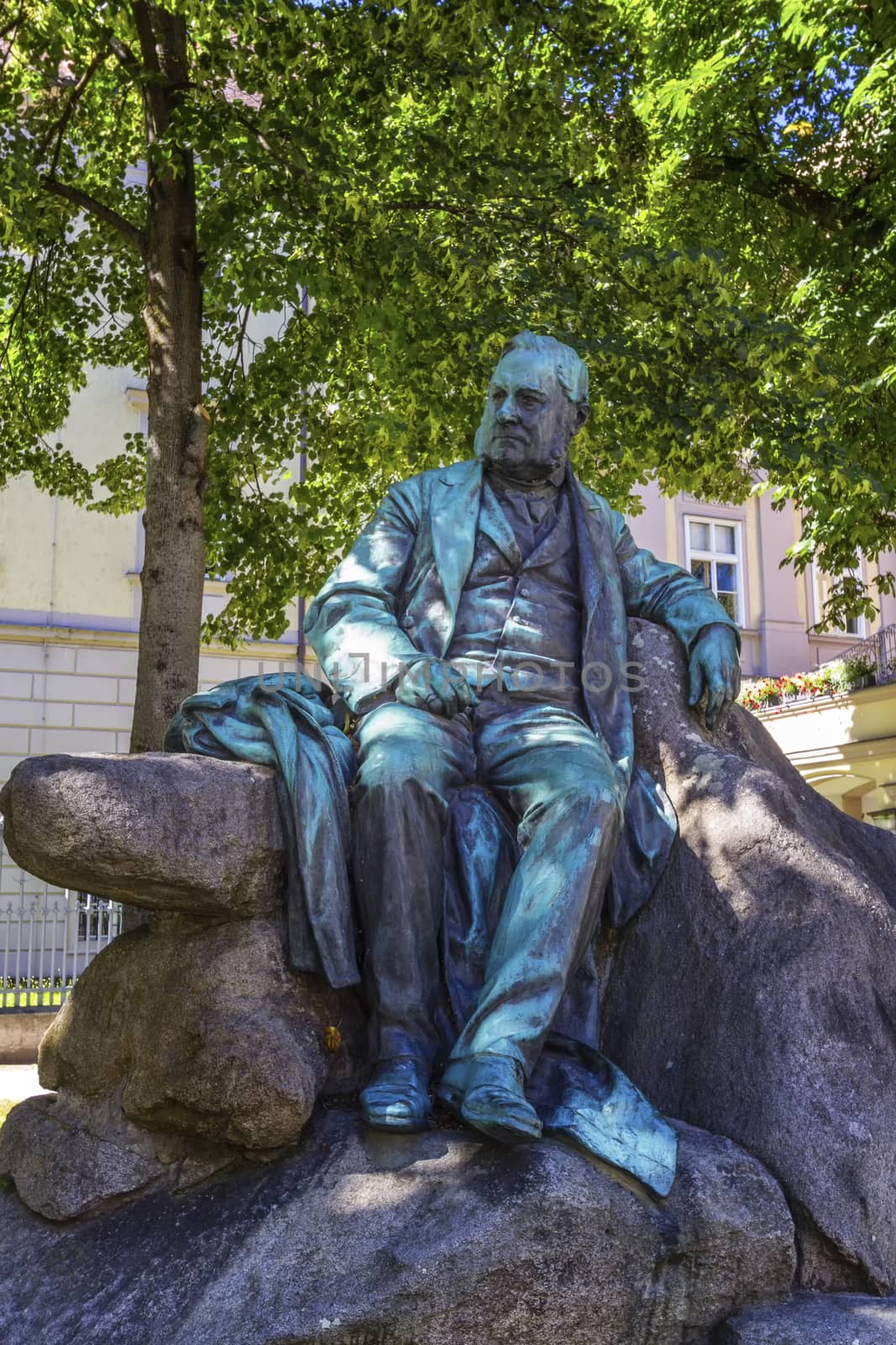 Adalbert Stifter statue in Linz, Austria by Elenaphotos21