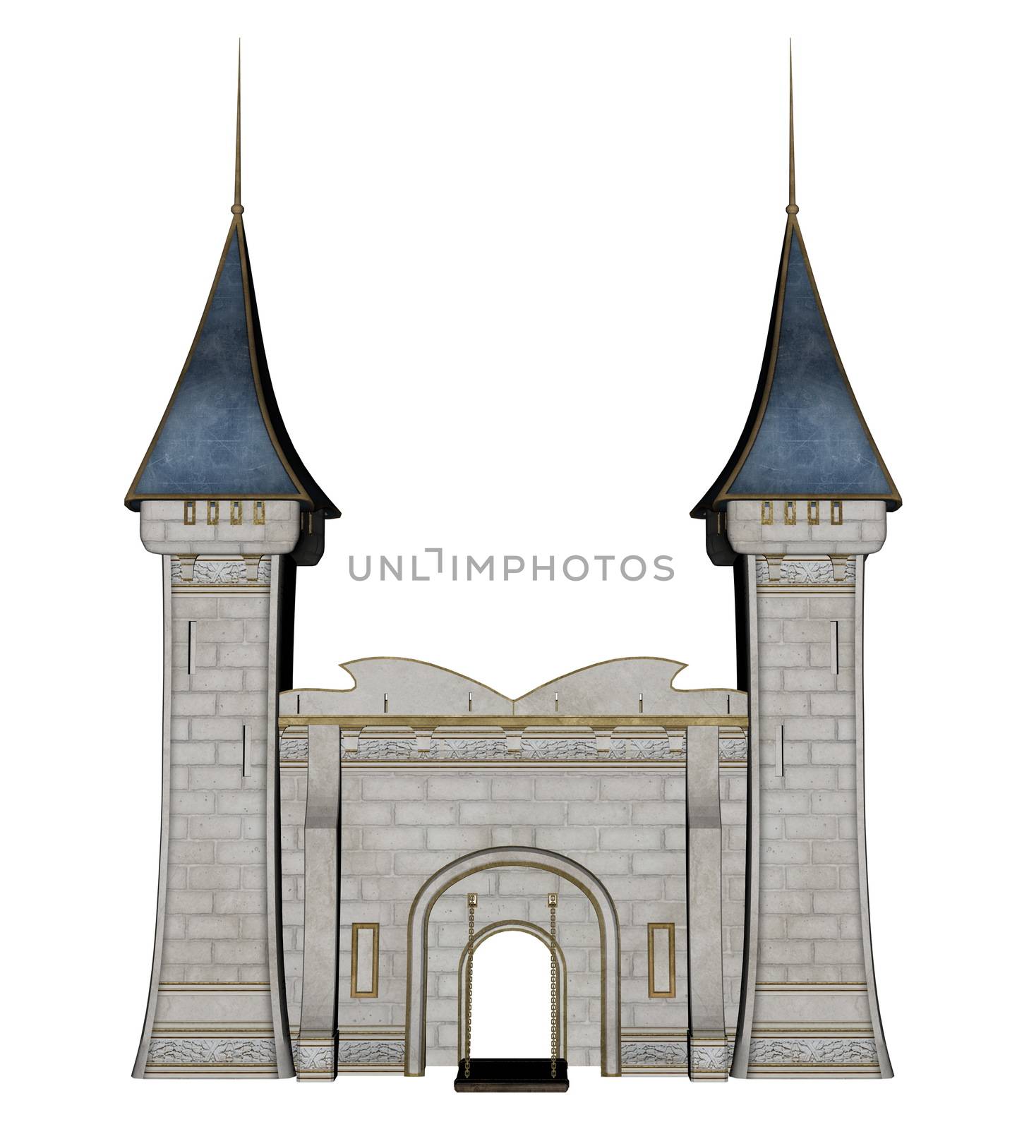 Castle entrance - 3D render by Elenaphotos21