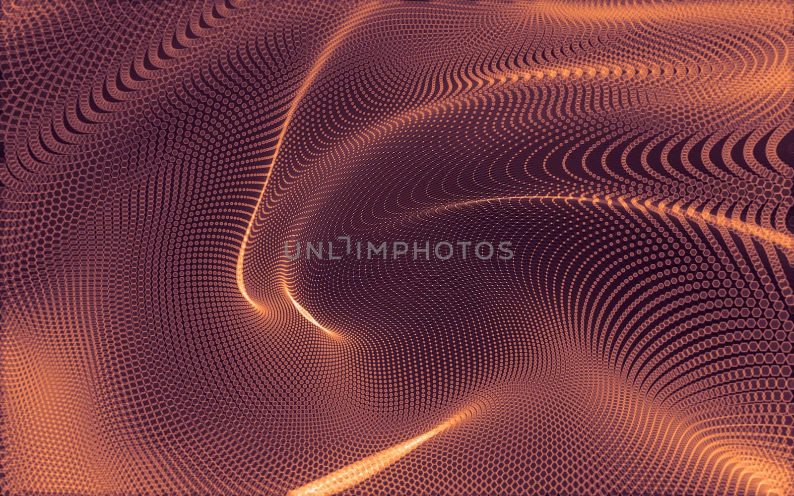 Abstract polygonal space low poly dark background with connecting dots and lines. Connection structure. 3d rendering