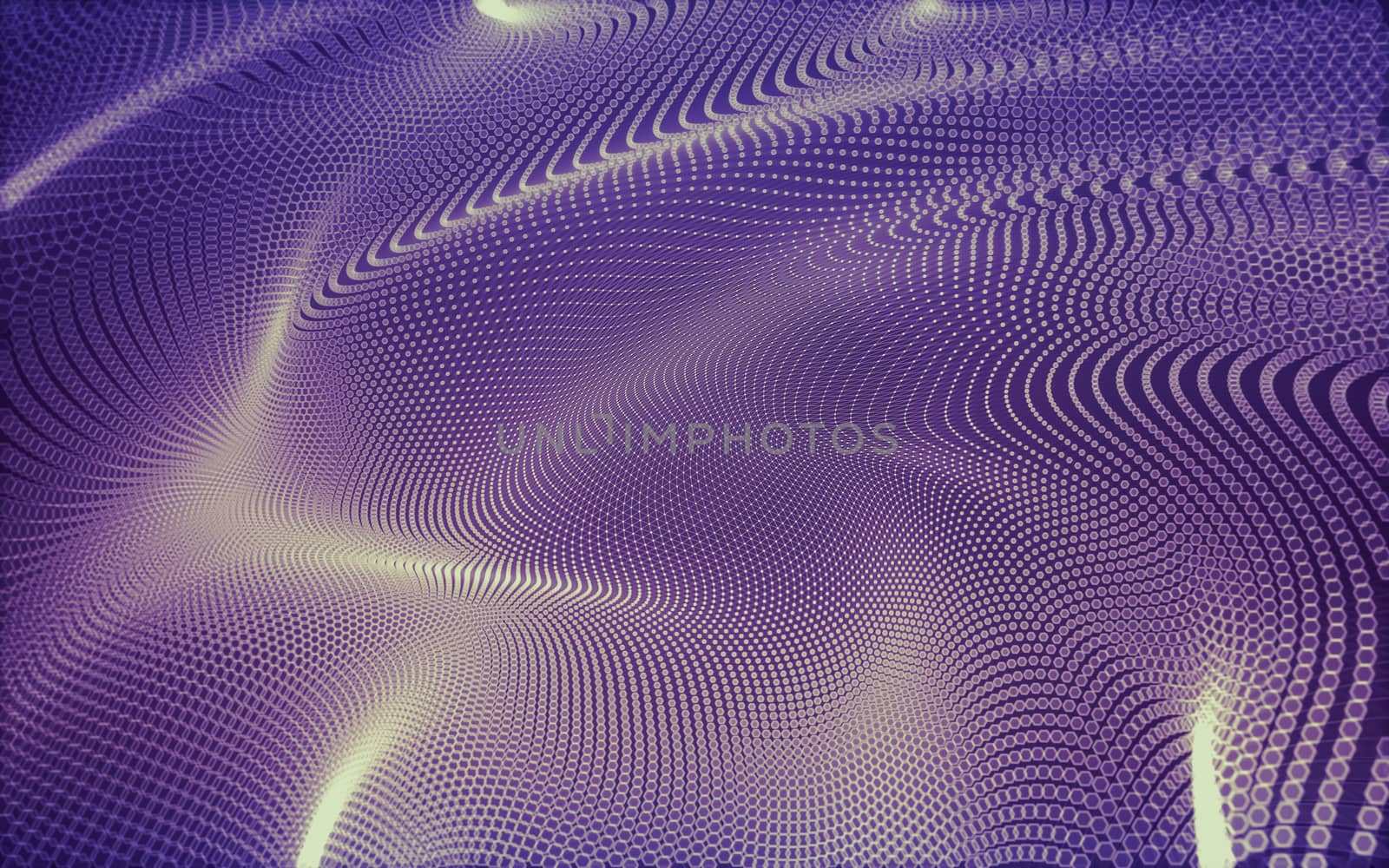 Abstract polygonal space low poly dark background with connecting dots and lines. Connection structure. 3d rendering