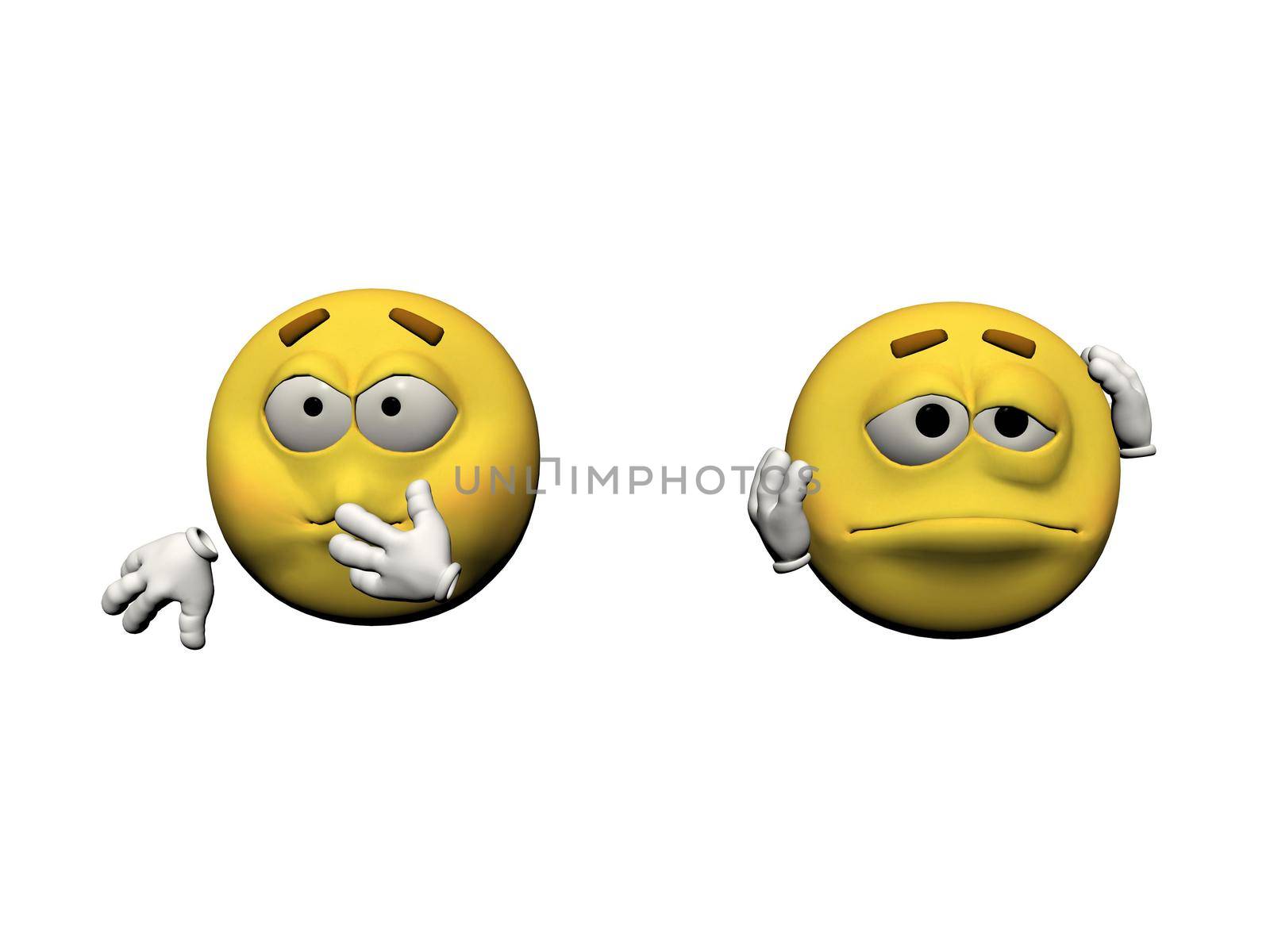 emoticon very sick isolated in white background