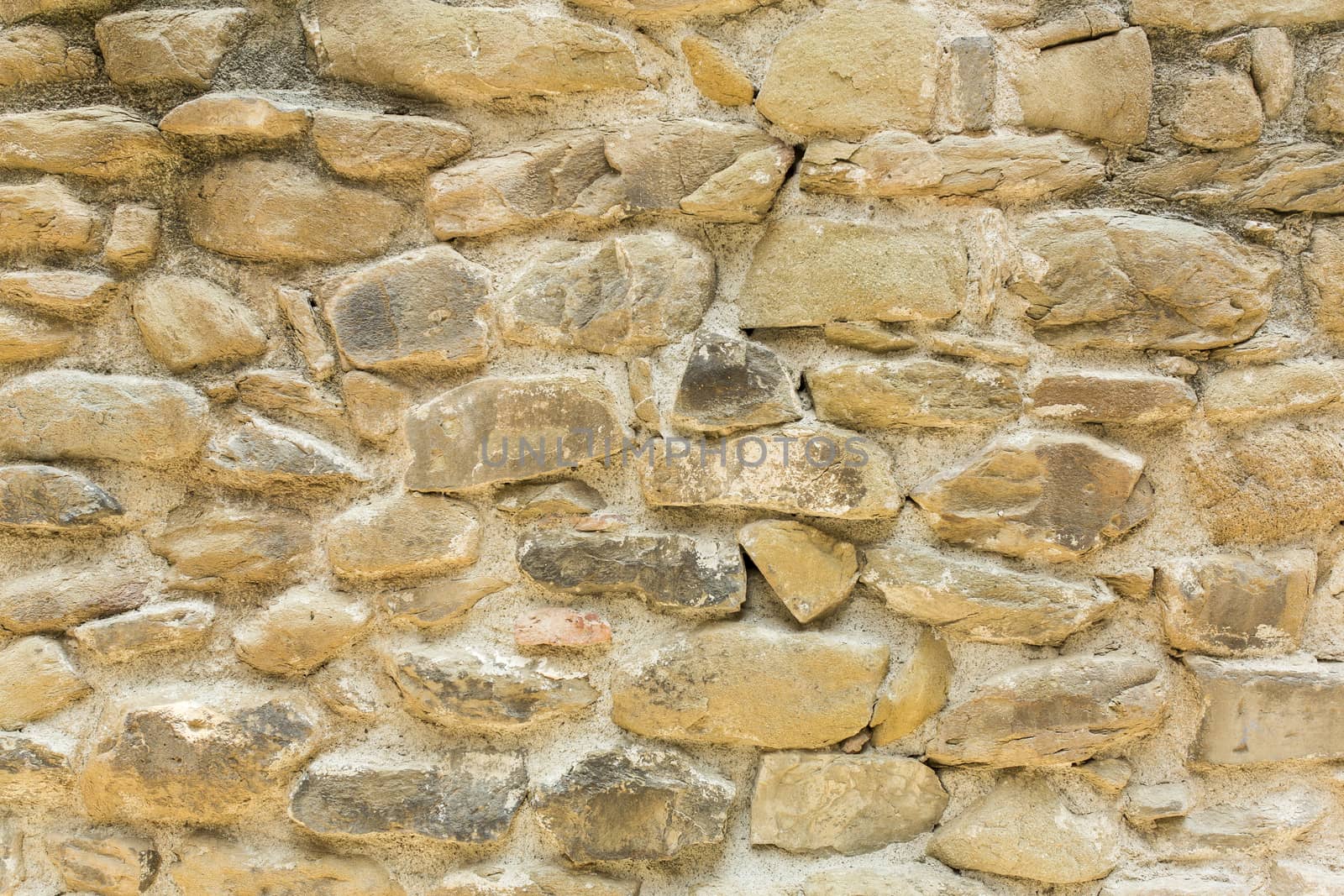 View of a detail of an ancient wall