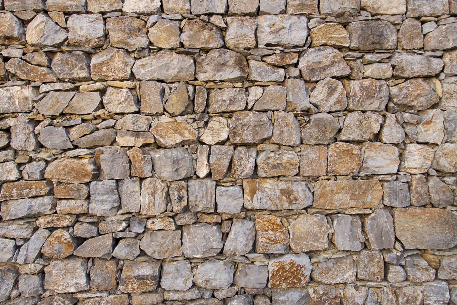 View of a detail of an ancient wall