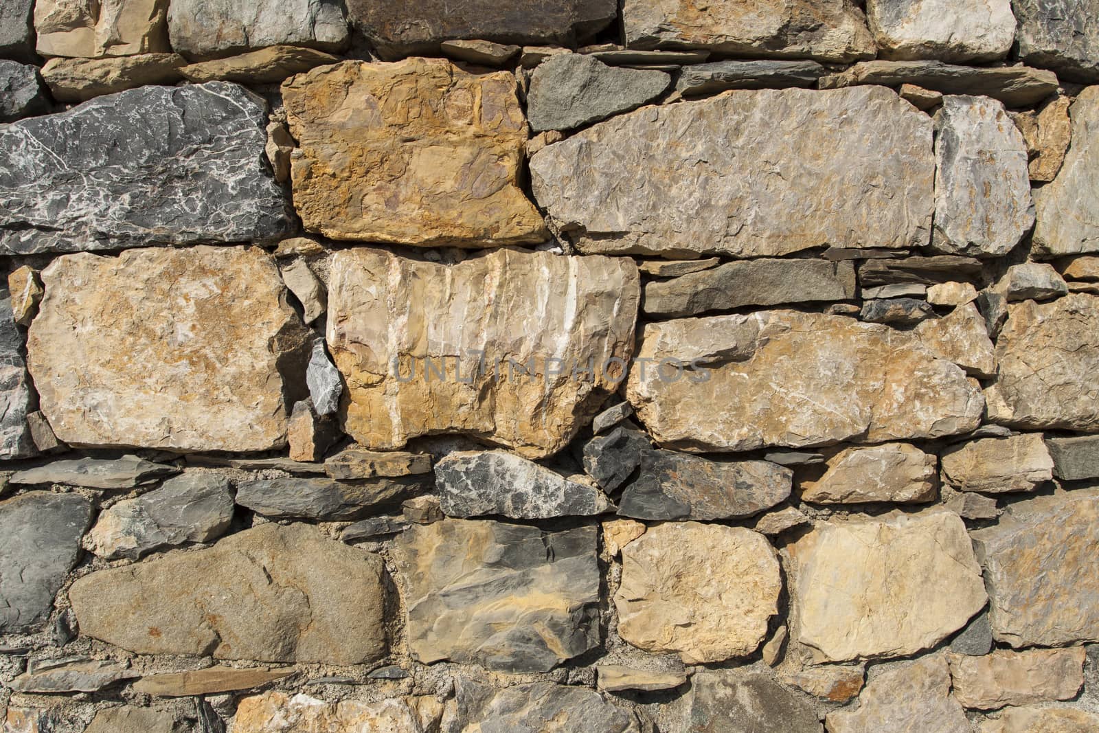 View of a detail of an ancient wall