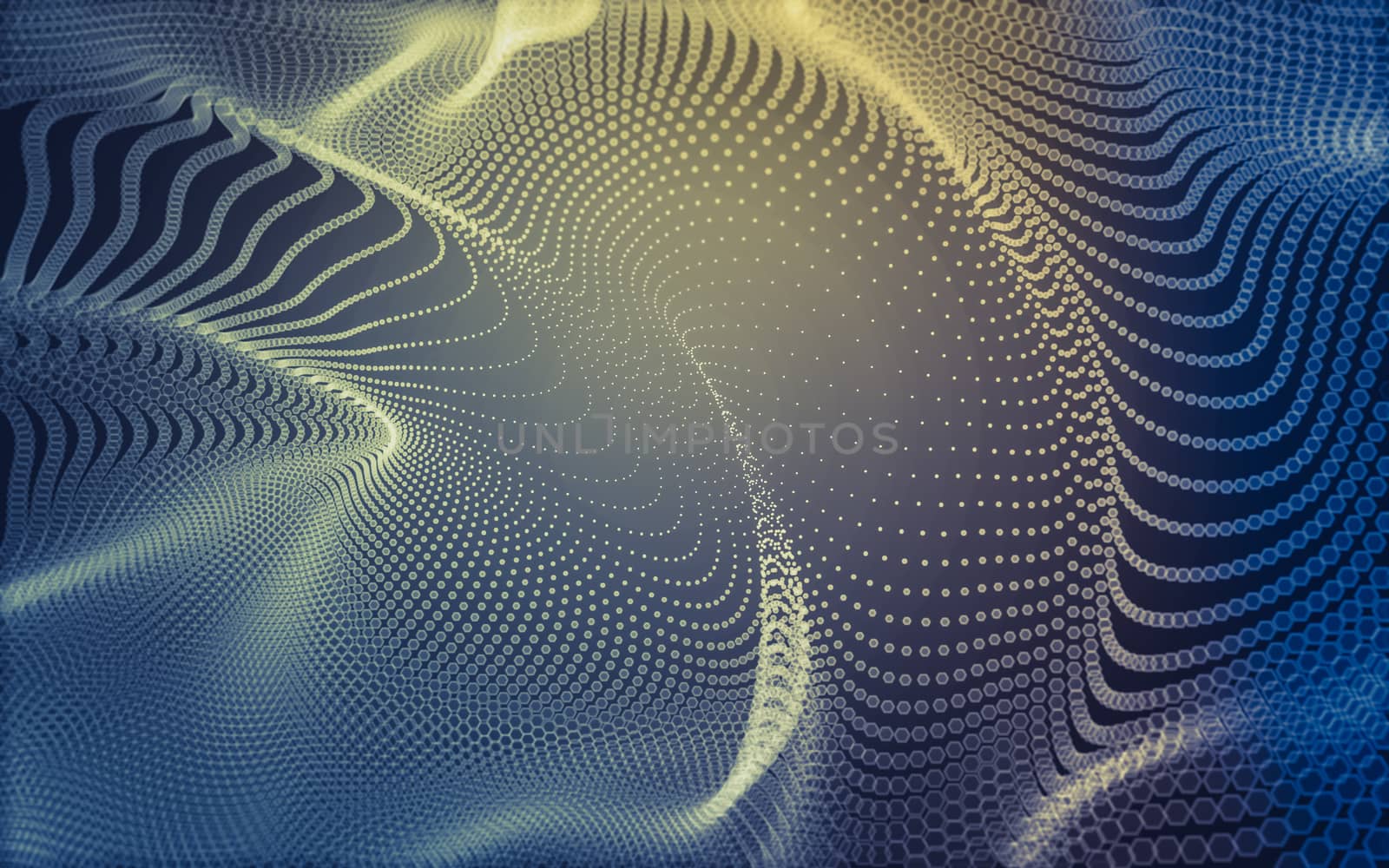 Abstract polygonal space low poly dark background with connecting dots and lines. Connection structure. 3d rendering