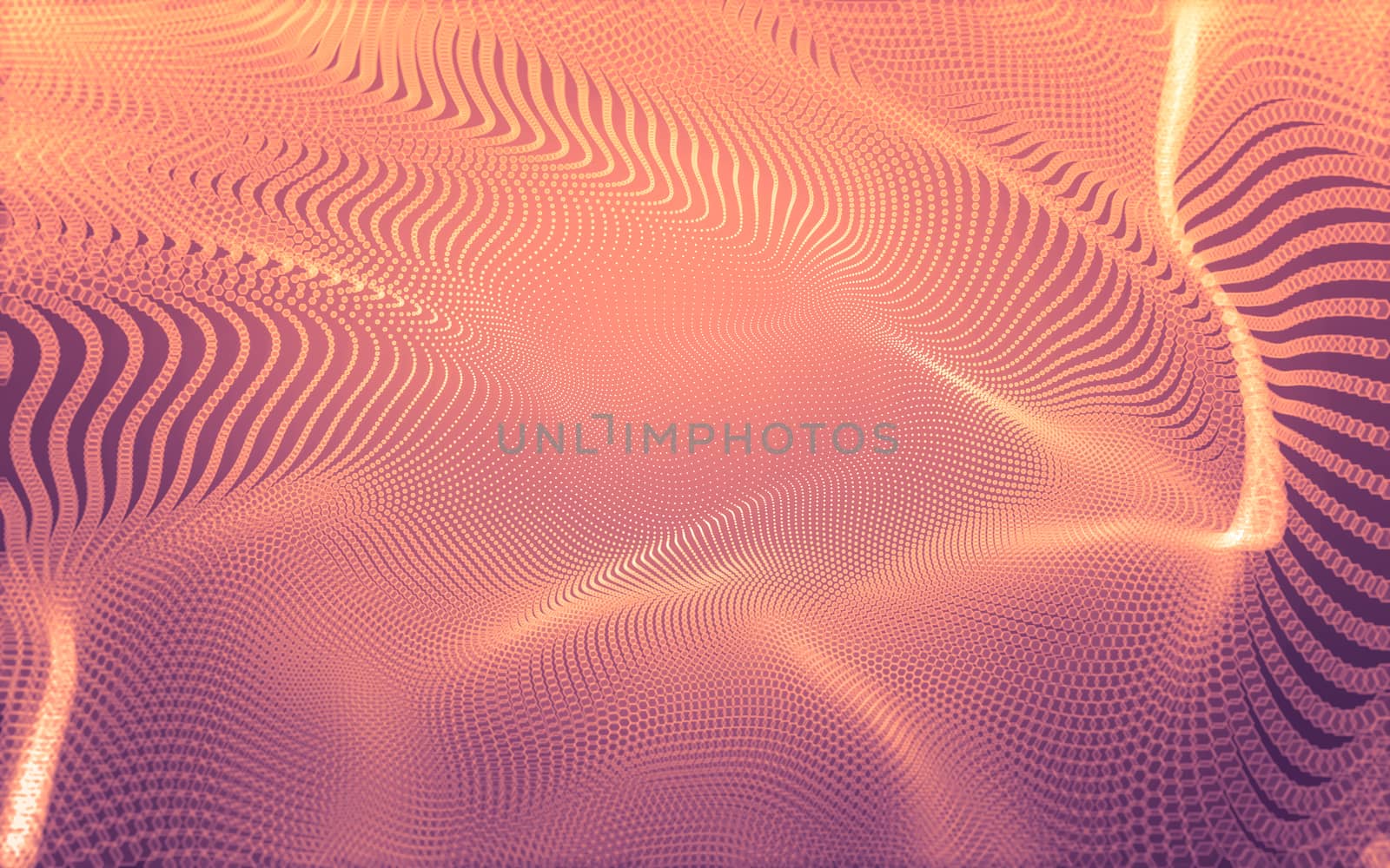 Abstract polygonal space low poly dark background with connecting dots and lines. Connection structure. 3d rendering