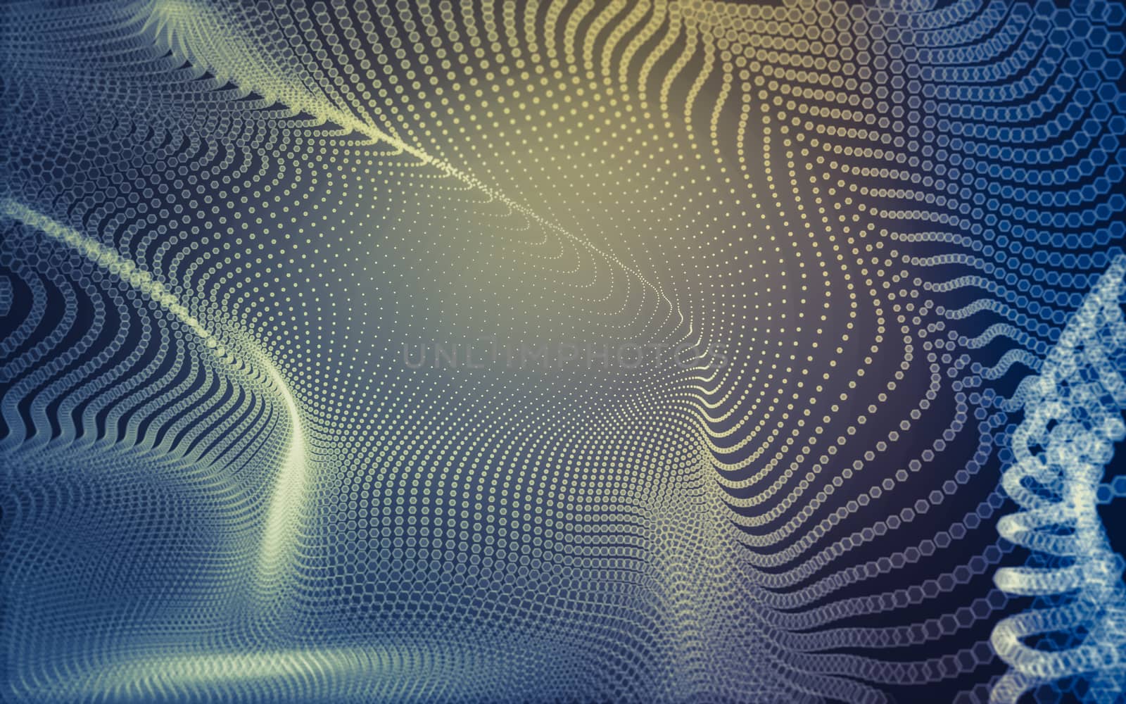 Abstract polygonal space low poly dark background with connecting dots and lines. Connection structure. 3d rendering