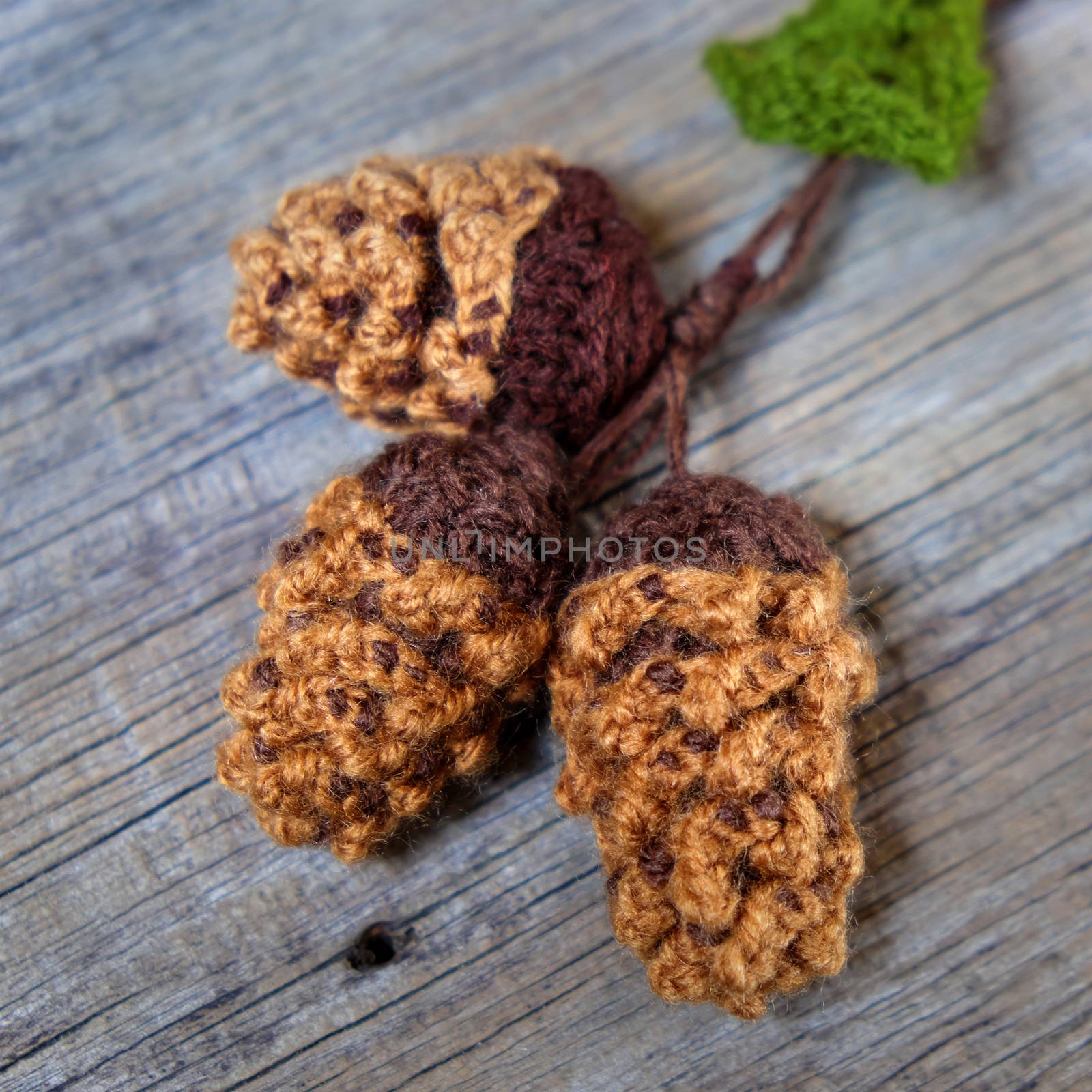 Xmas ornament, knitted Christmas pinecone by xuanhuongho