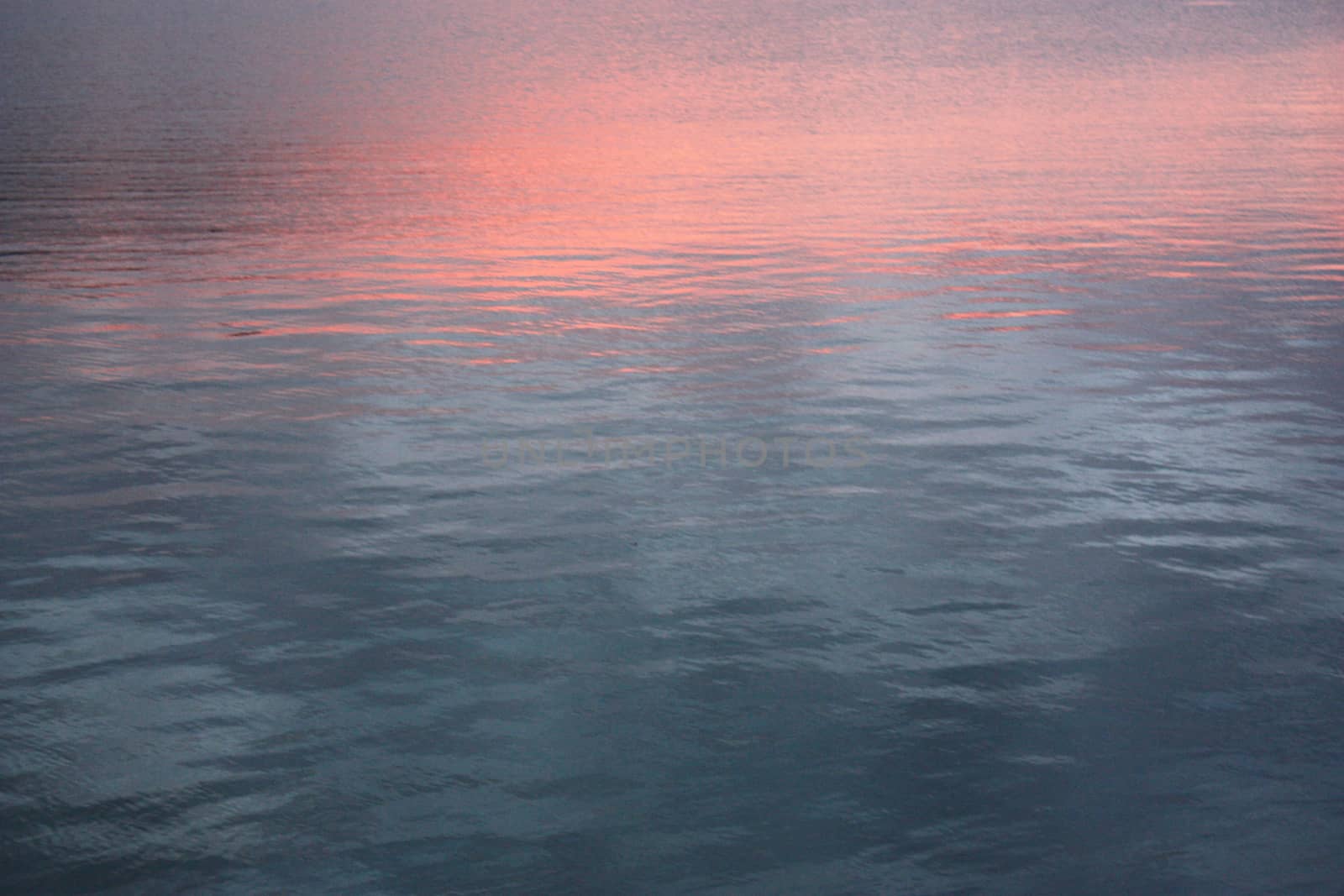 Reflex of sunset in the water surface