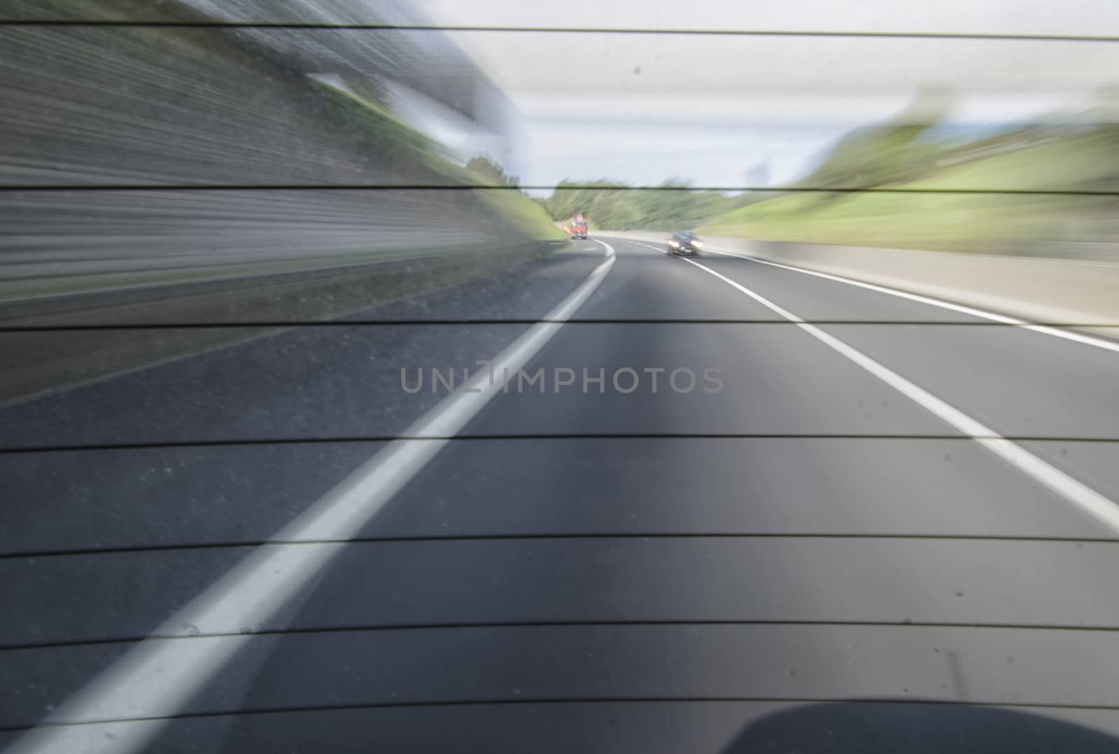 View of traffic on a  Italian motorway