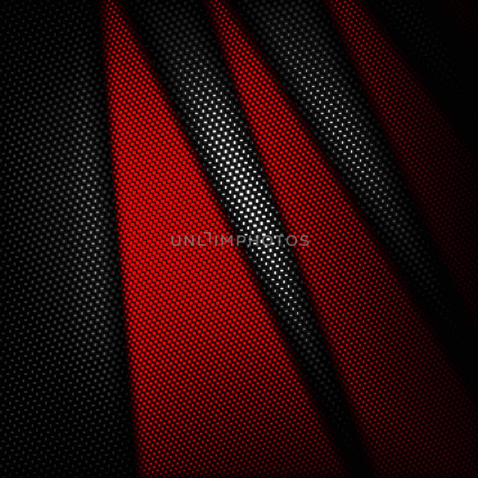 red and black carbon fiber background. 3d illustration material design. racing style.