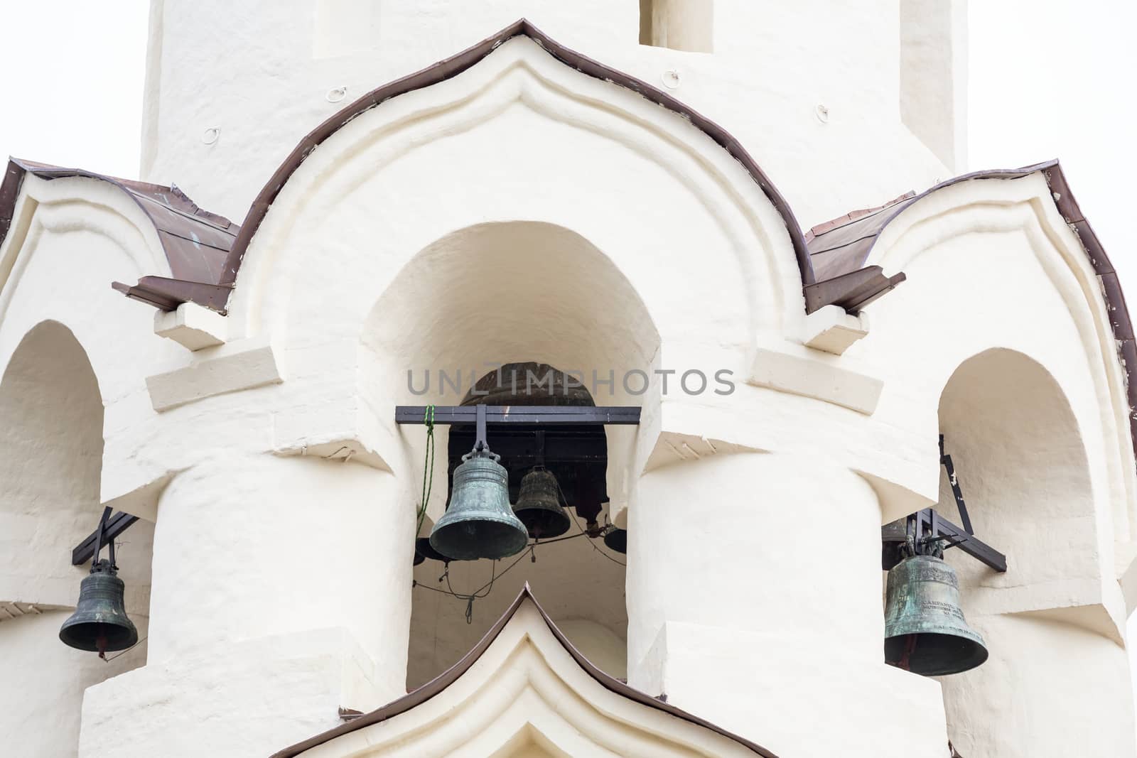 Belfry of the church in honor of the Descent of the Holy Spirit (Dukhovskaya Church) in the Holy Trinity-St. Sergius Lavra (Sergiev Posad, Russia)